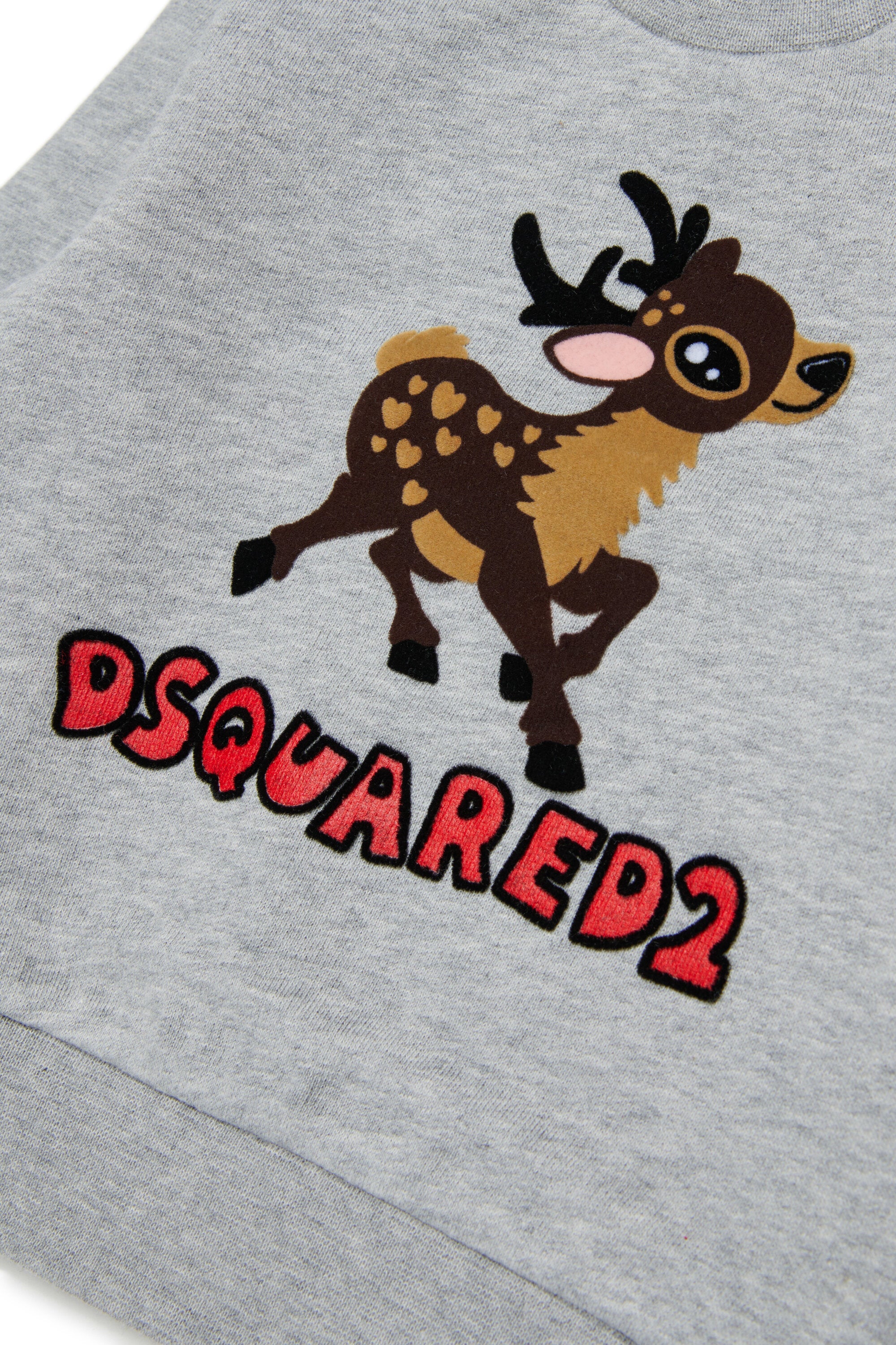 Crew-neck sweatshirt with Fawn print