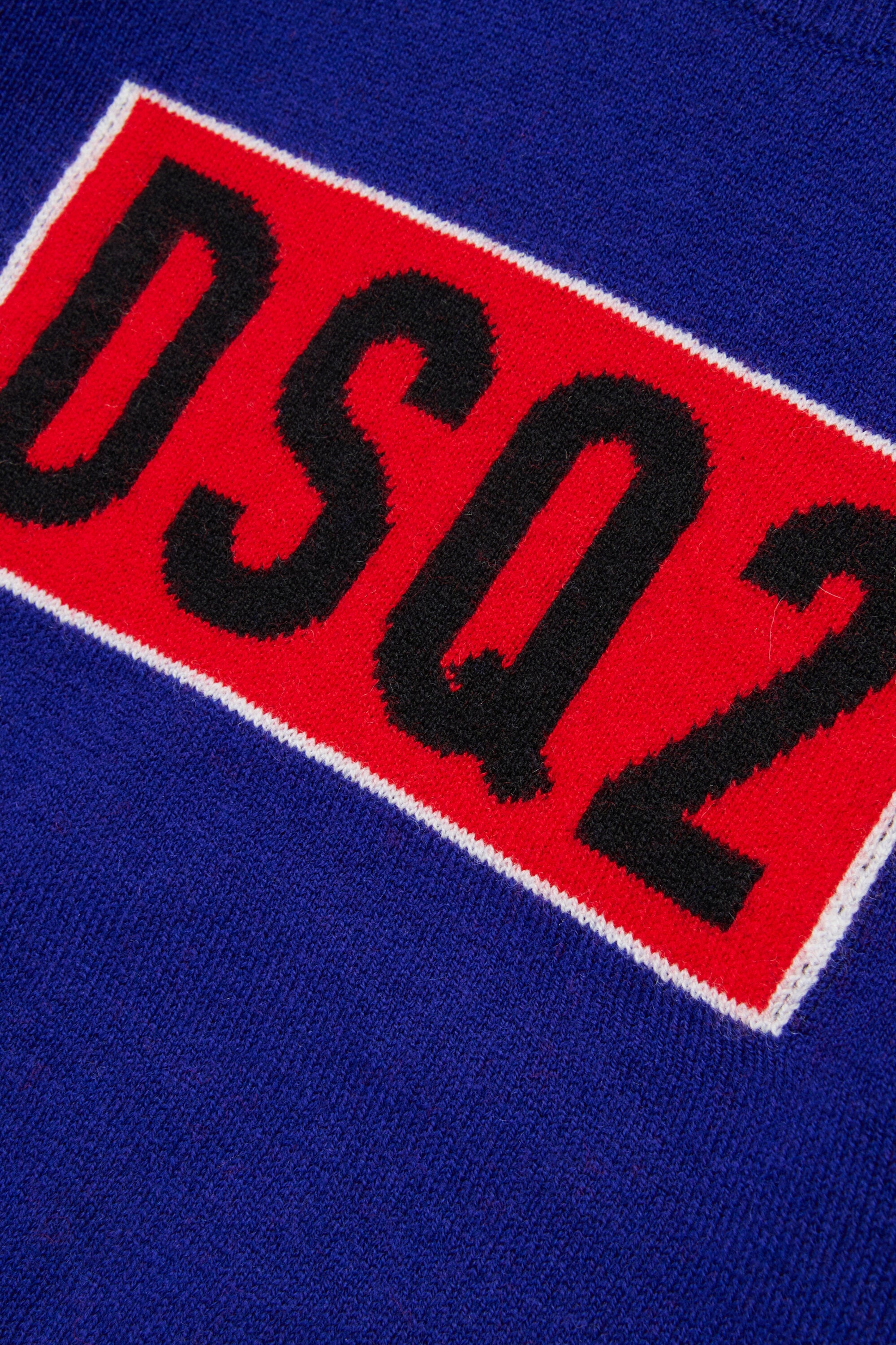 Merino wool pullover with logo DSQ2