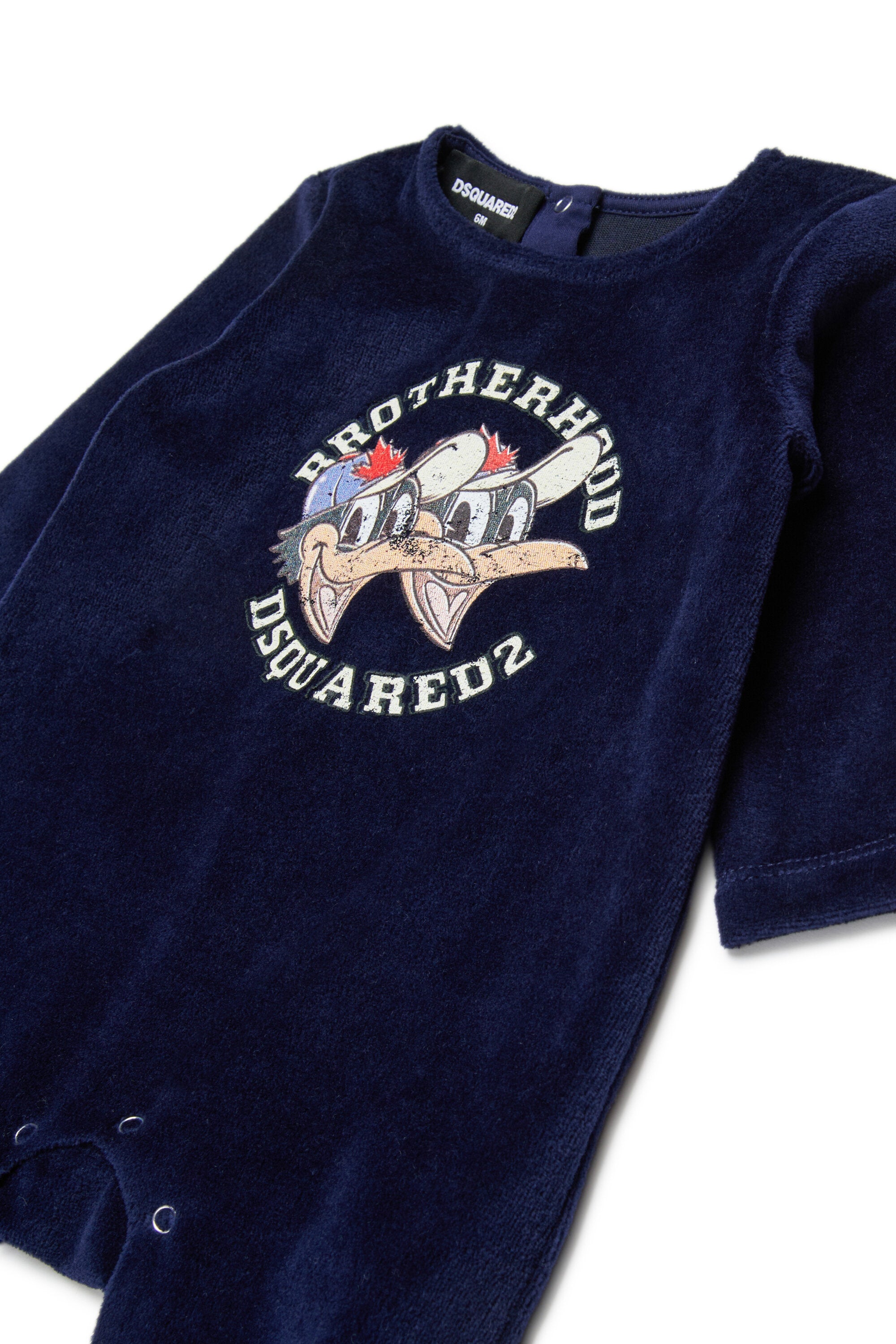 ブラザーフッド柄のシュニール織ワンピース・ジャンプスーツ