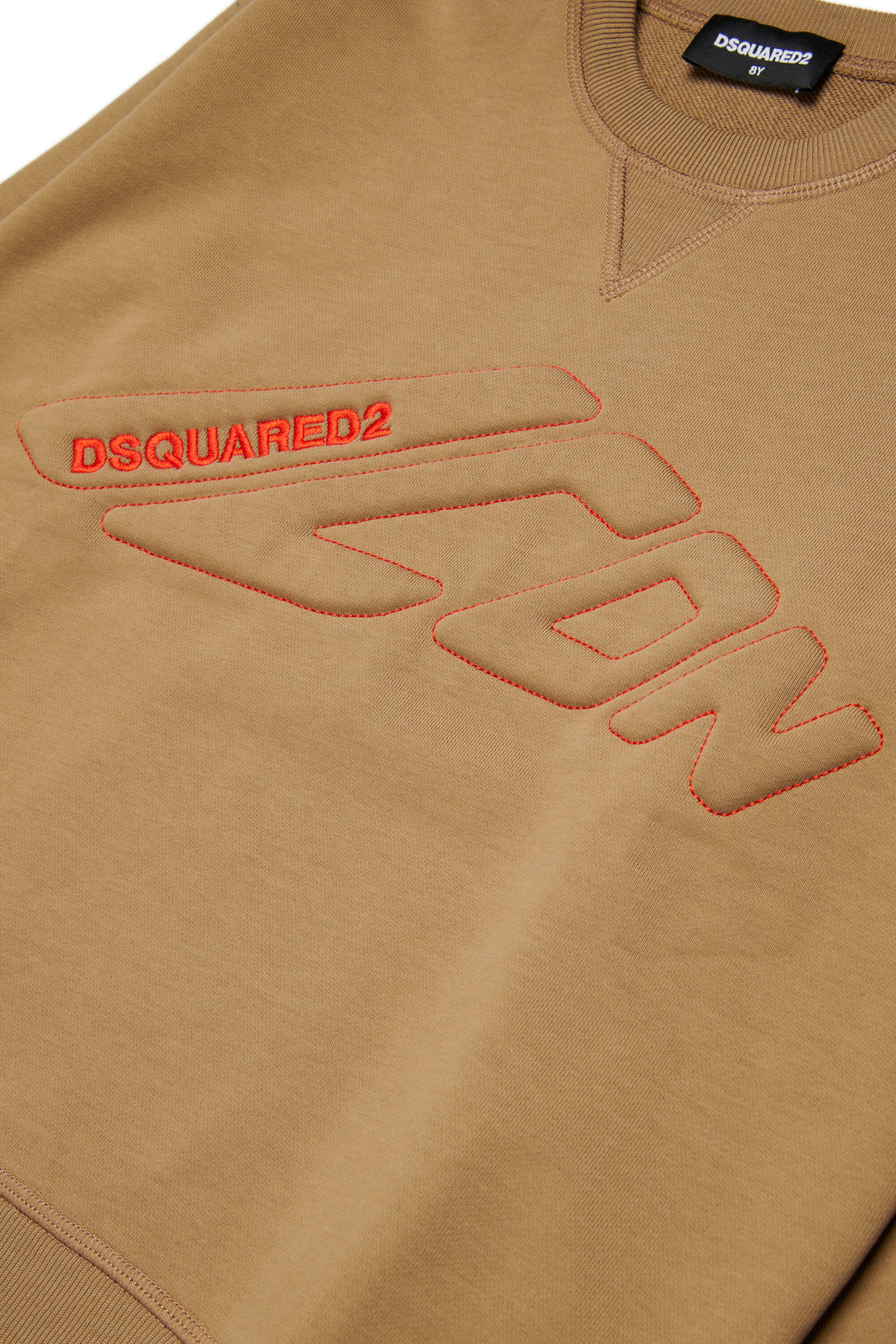 Crew-neck sweatshirt with embossed ICON logo