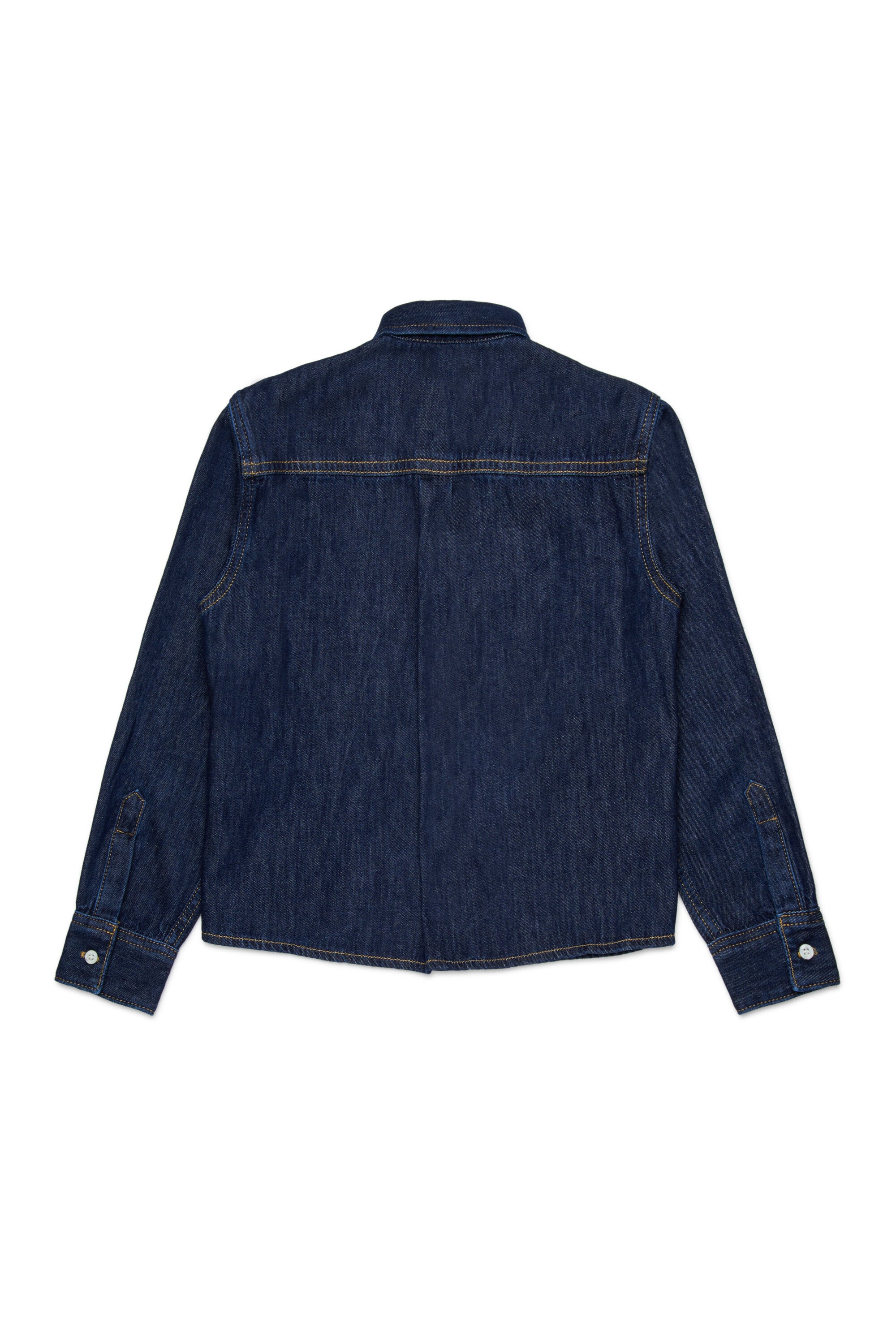 Dark blue denim shirt with ICON logo