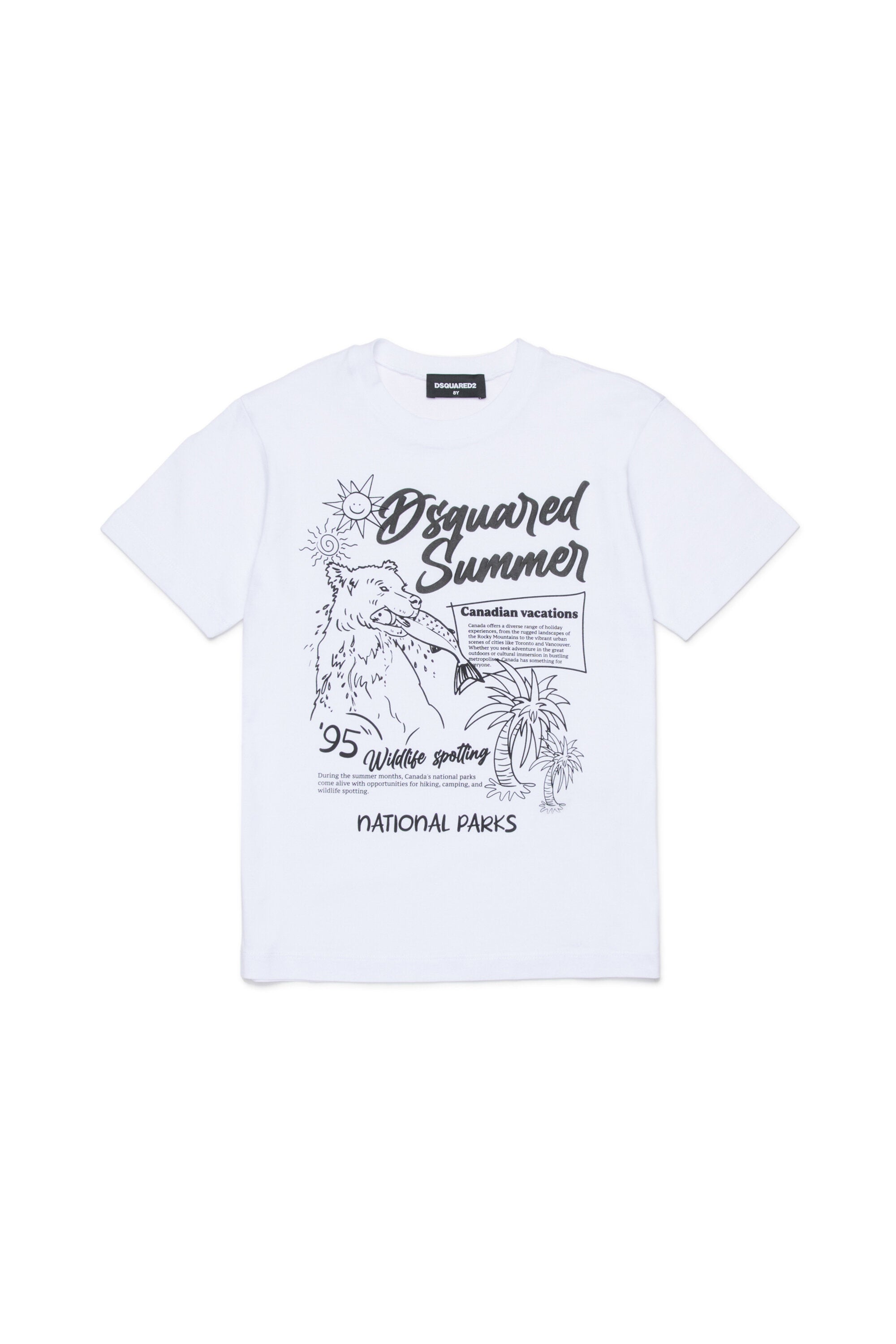 T-shirt with logo and frontal print