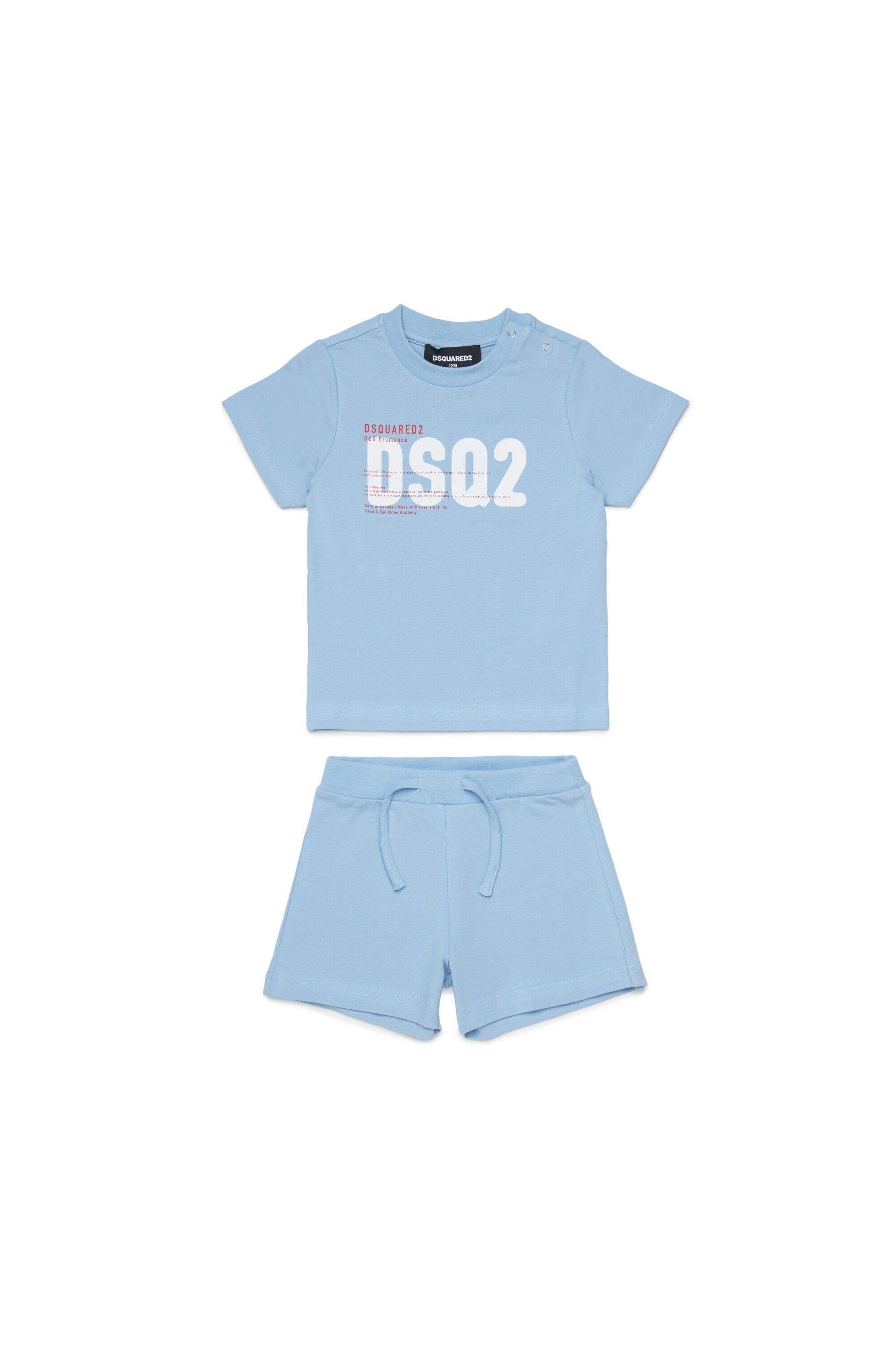 Dsquared2のロゴ入りベビーロンパース
