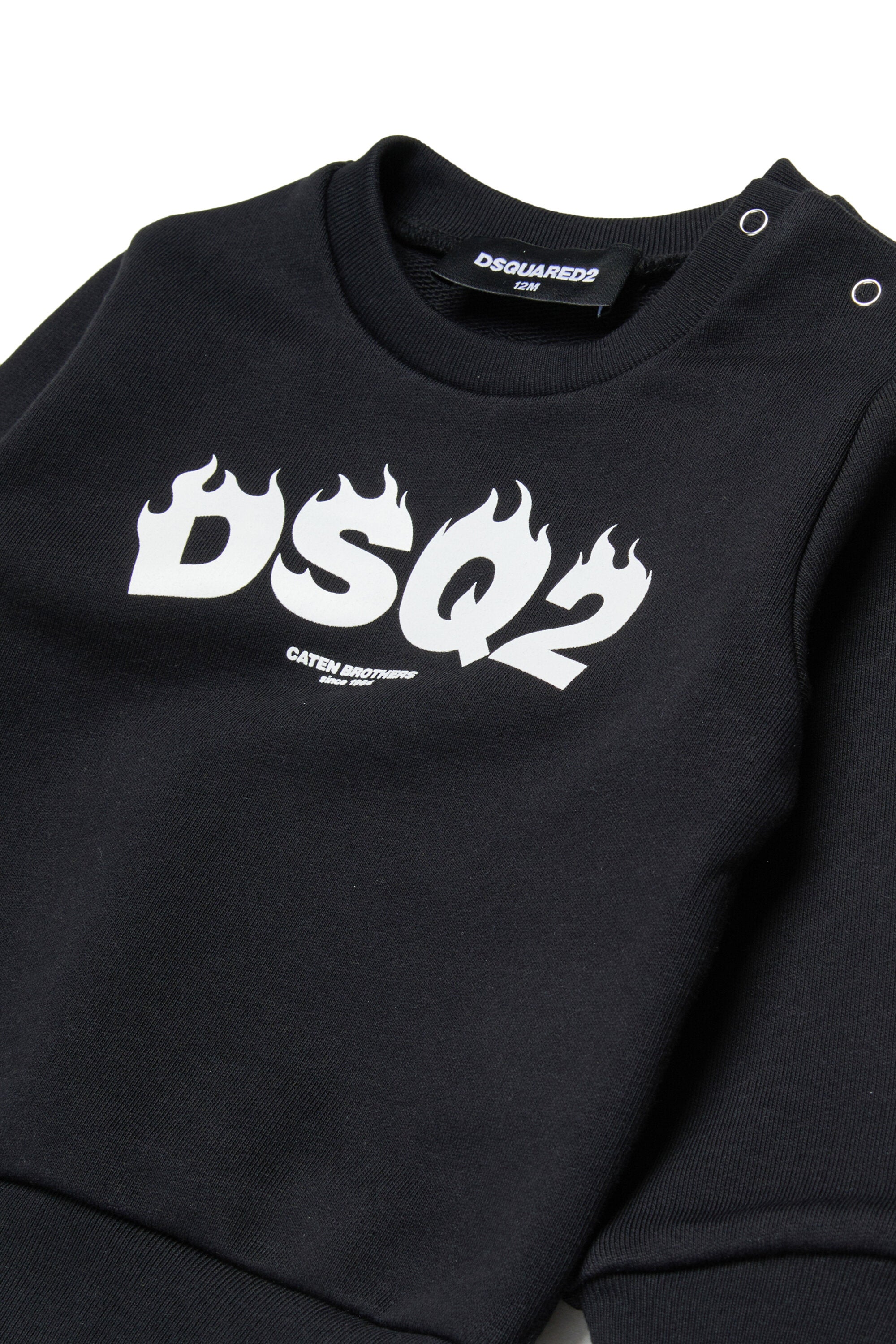 DSQ2ロゴ入りクルーネックスウェット