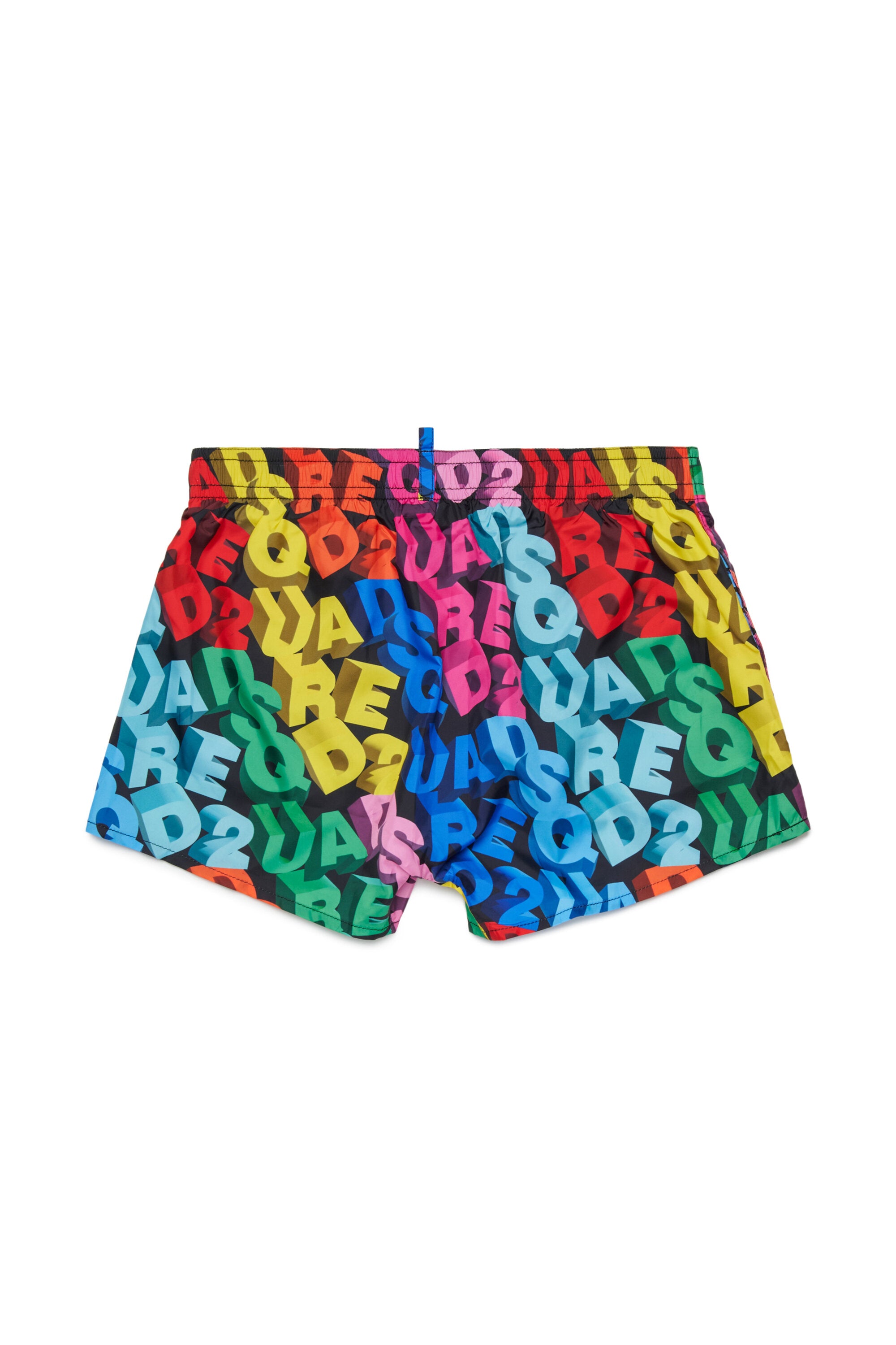 Boxer swimsuit with logo