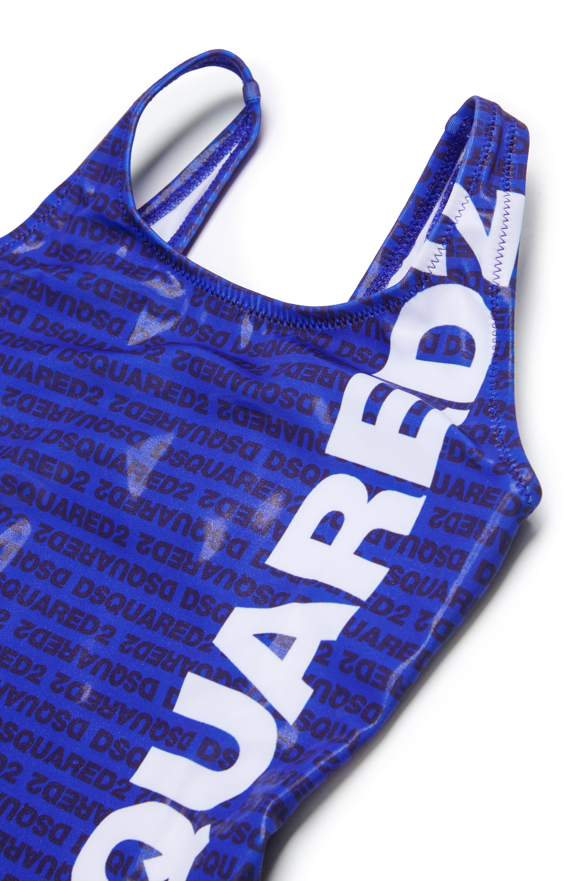 One-piece swimsuit with printed logo