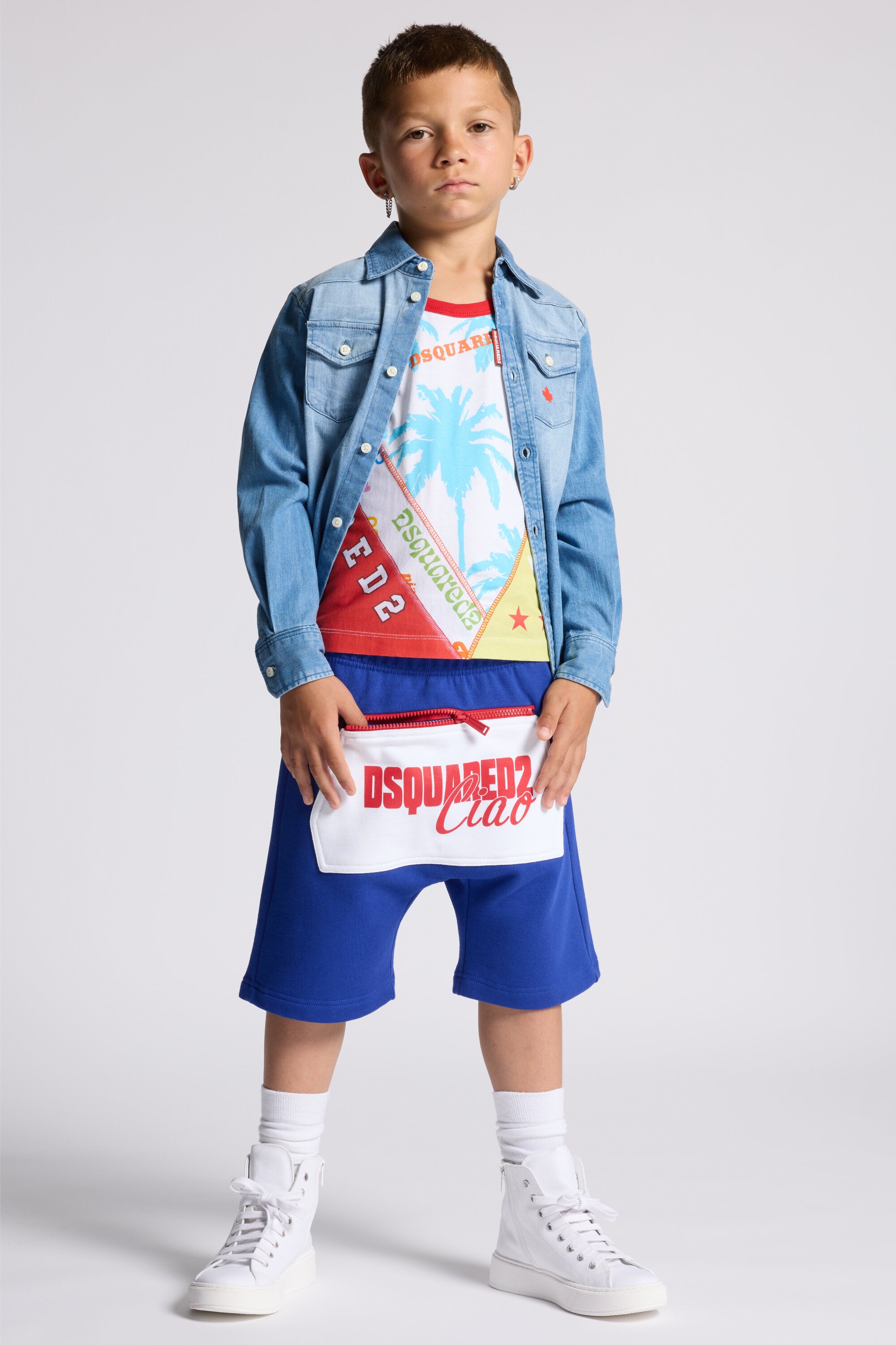 ロゴ入りスウェットショーツ