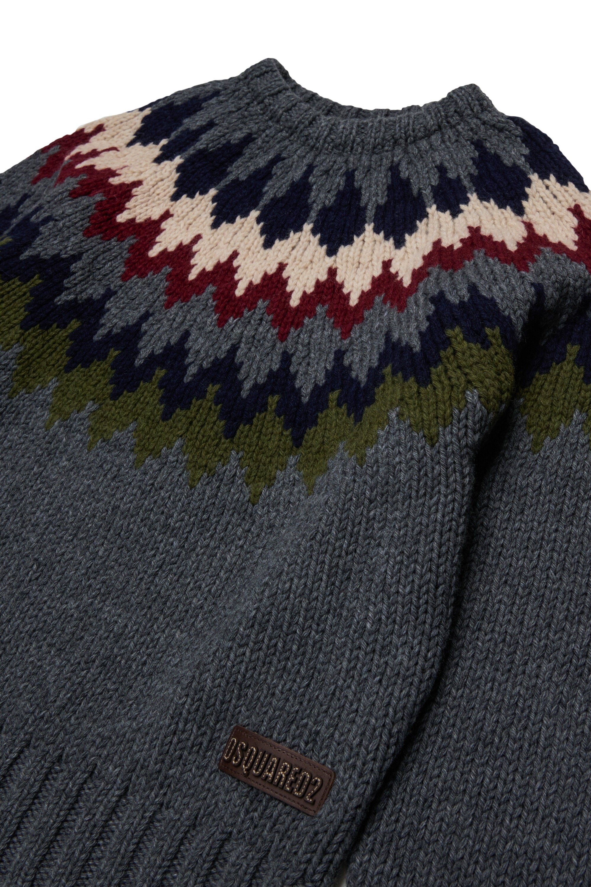 Crew-neck pullover with logo