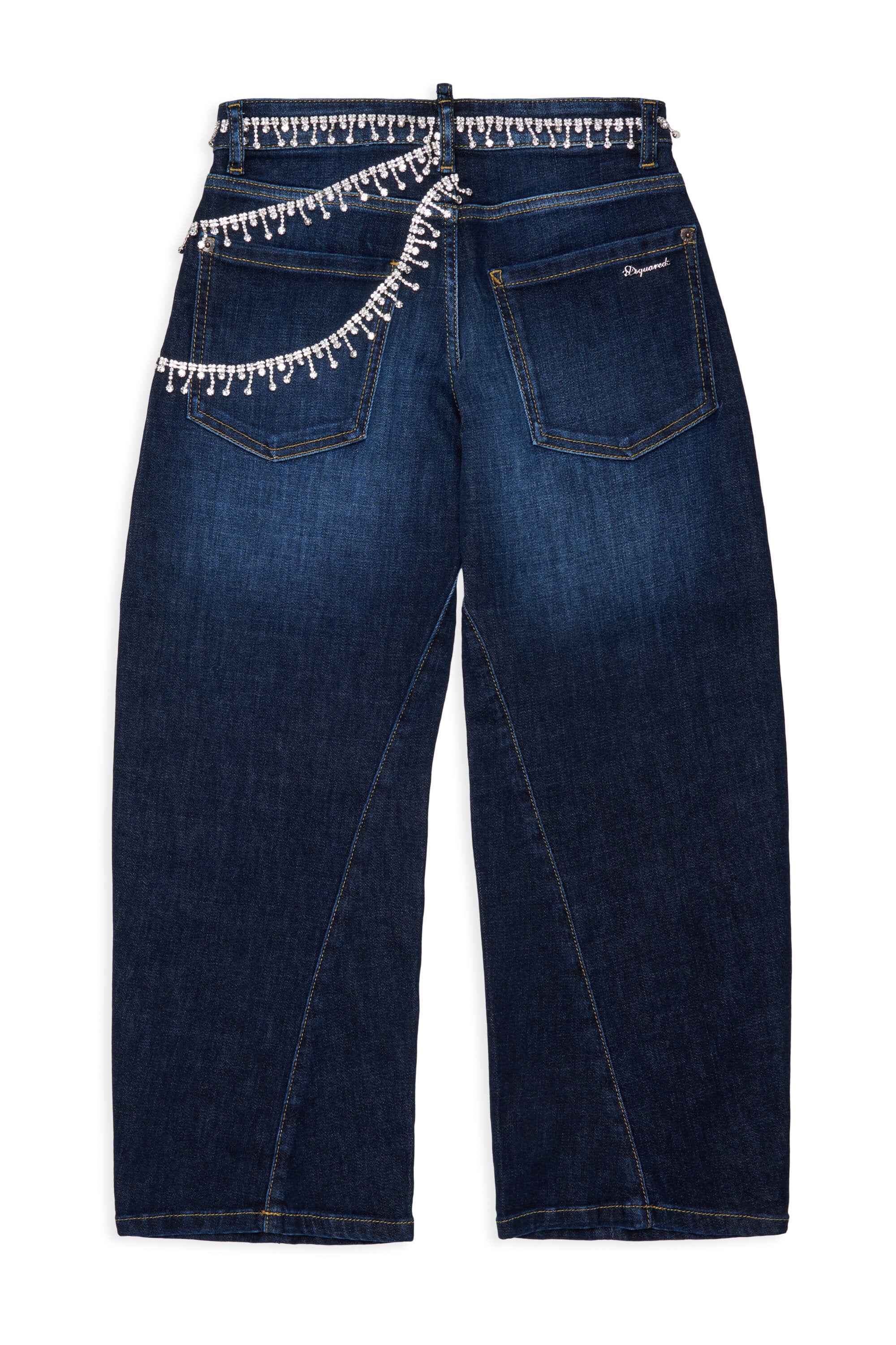Relaxed jeans with jewel embellishments - Loose Twist