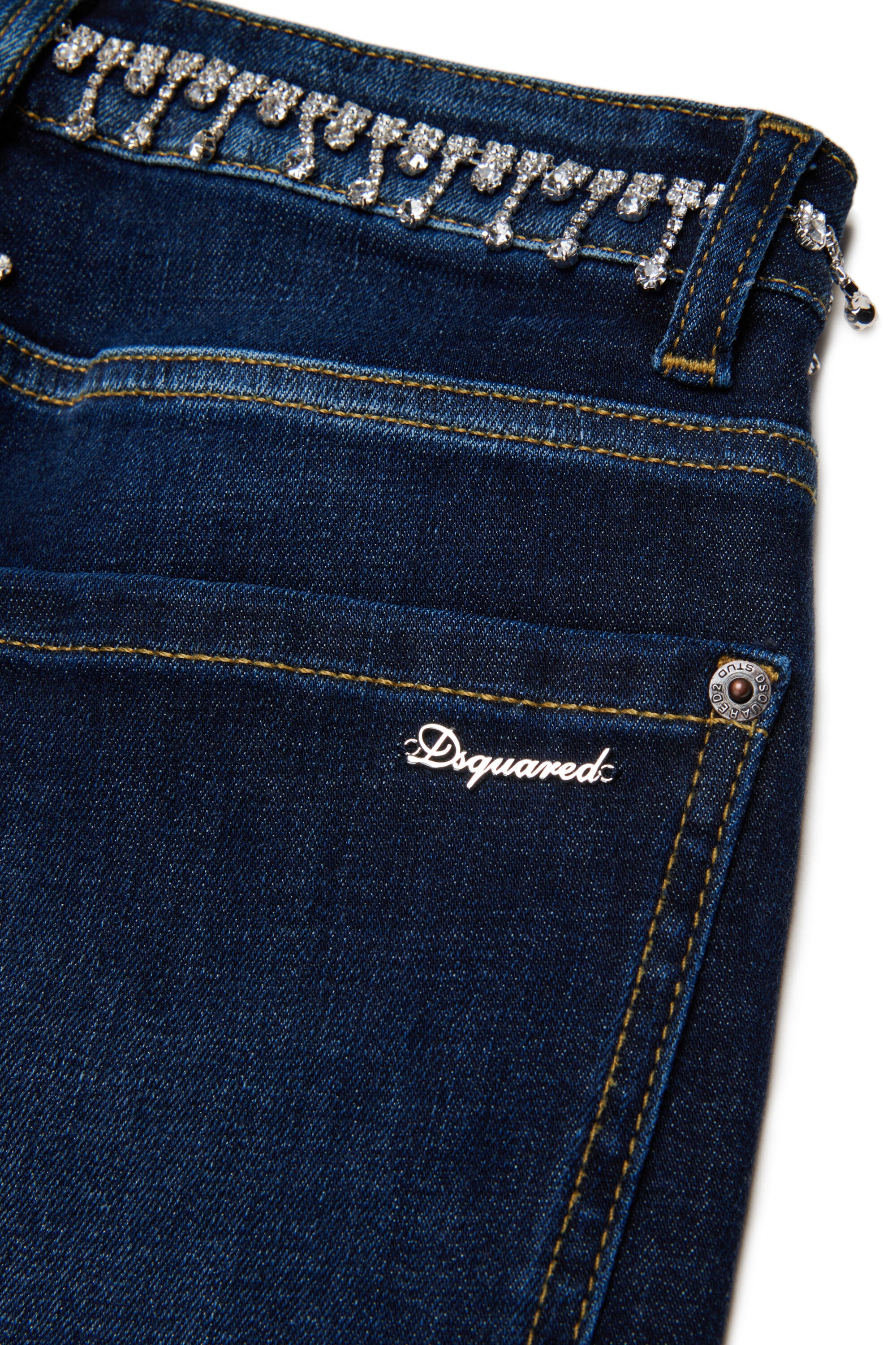 Relaxed jeans with jewel embellishments - Loose Twist
