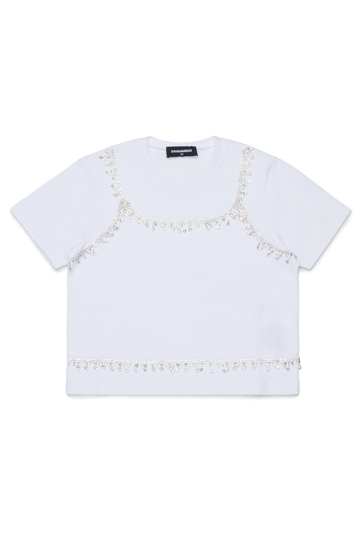 ジュエルパーツ付きロゴTシャツ