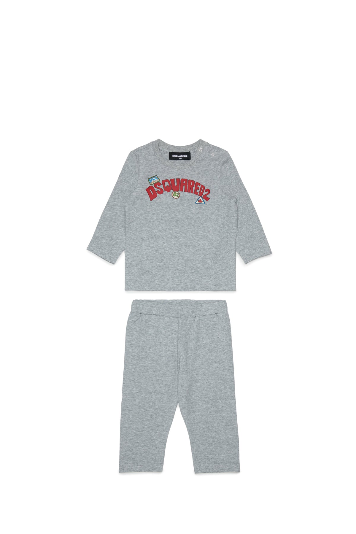Baby jumpsuit with logo
