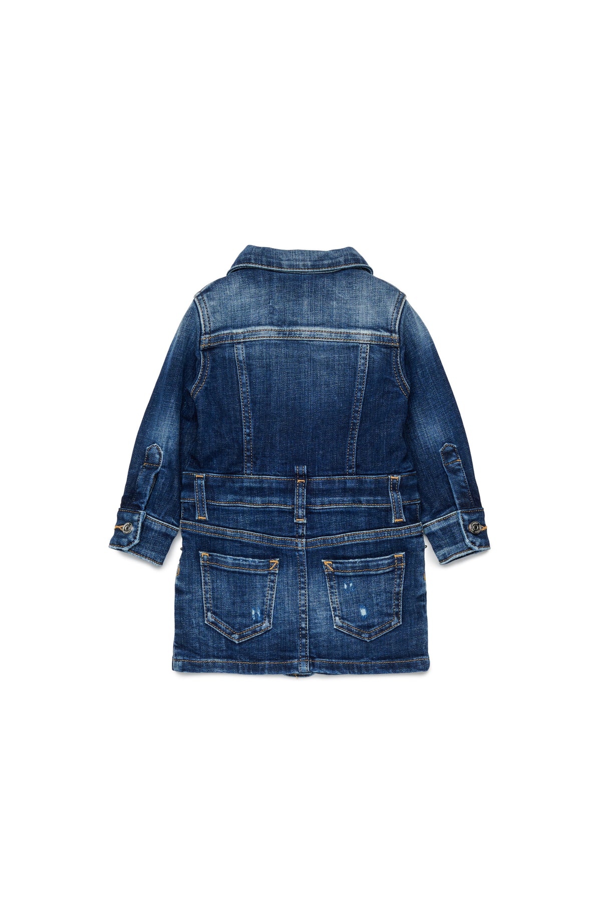 Short denim dress
