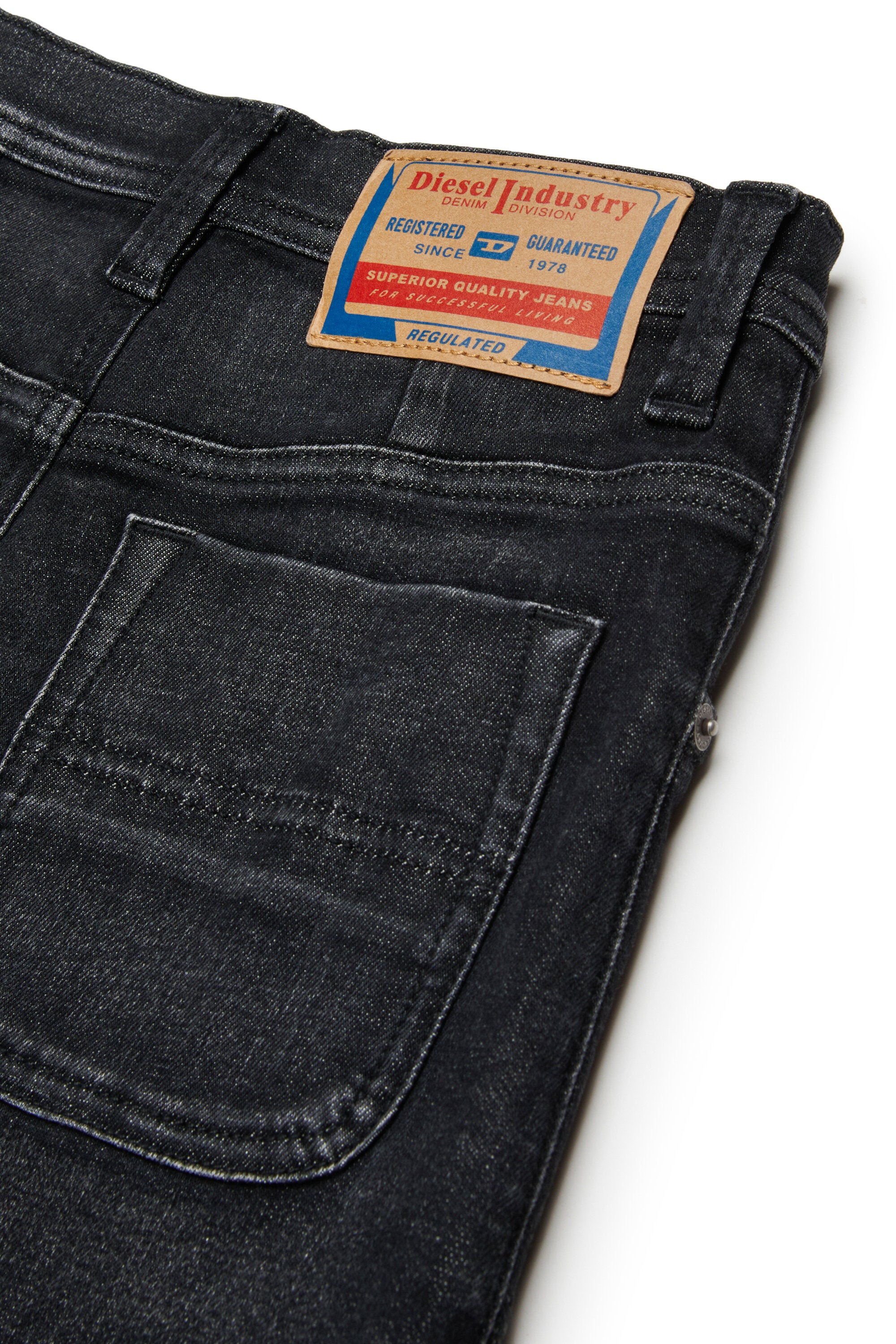 ボタン付きデニムミニスカート