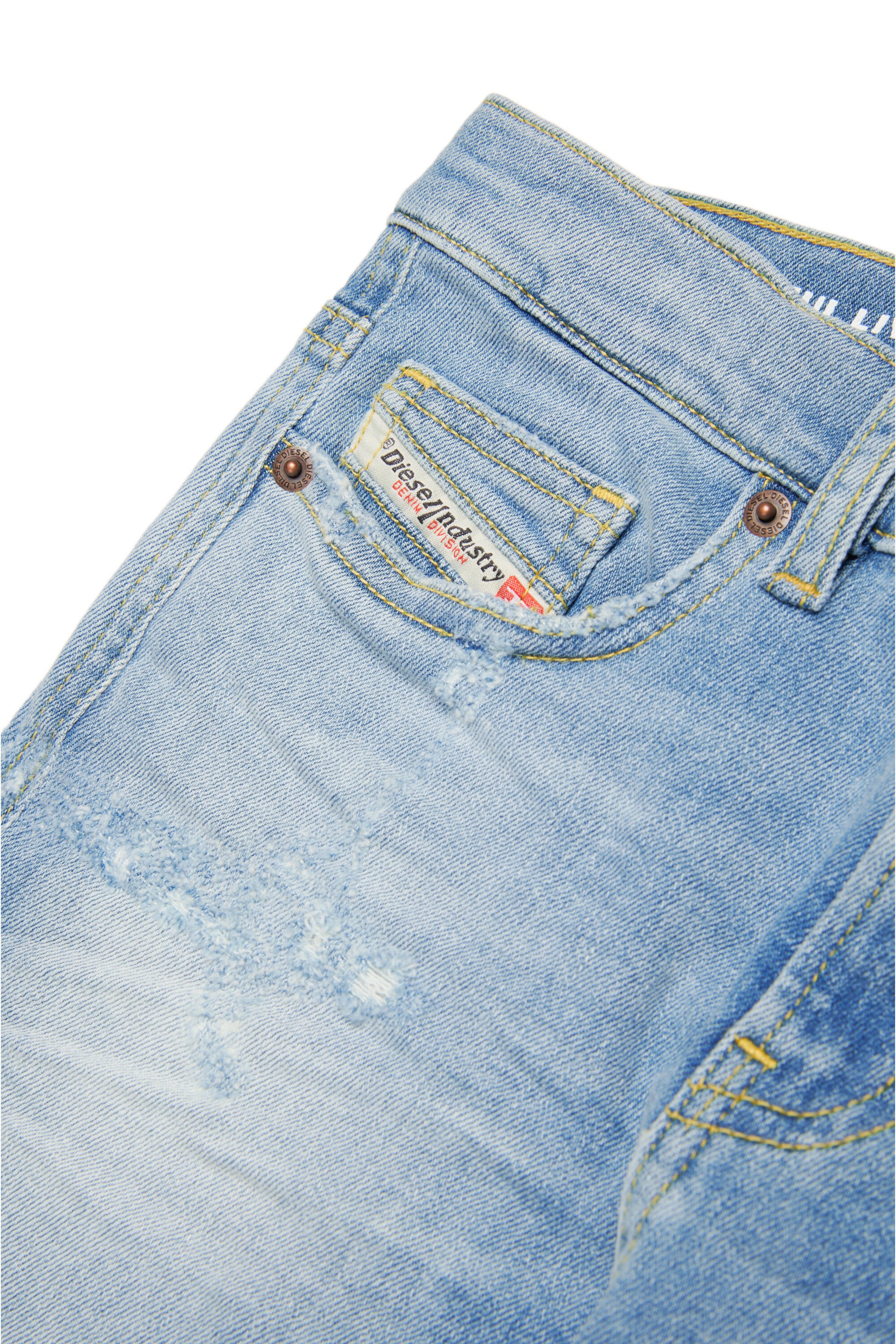 Light straight jeans with abrasions - 2020 D-Viker
