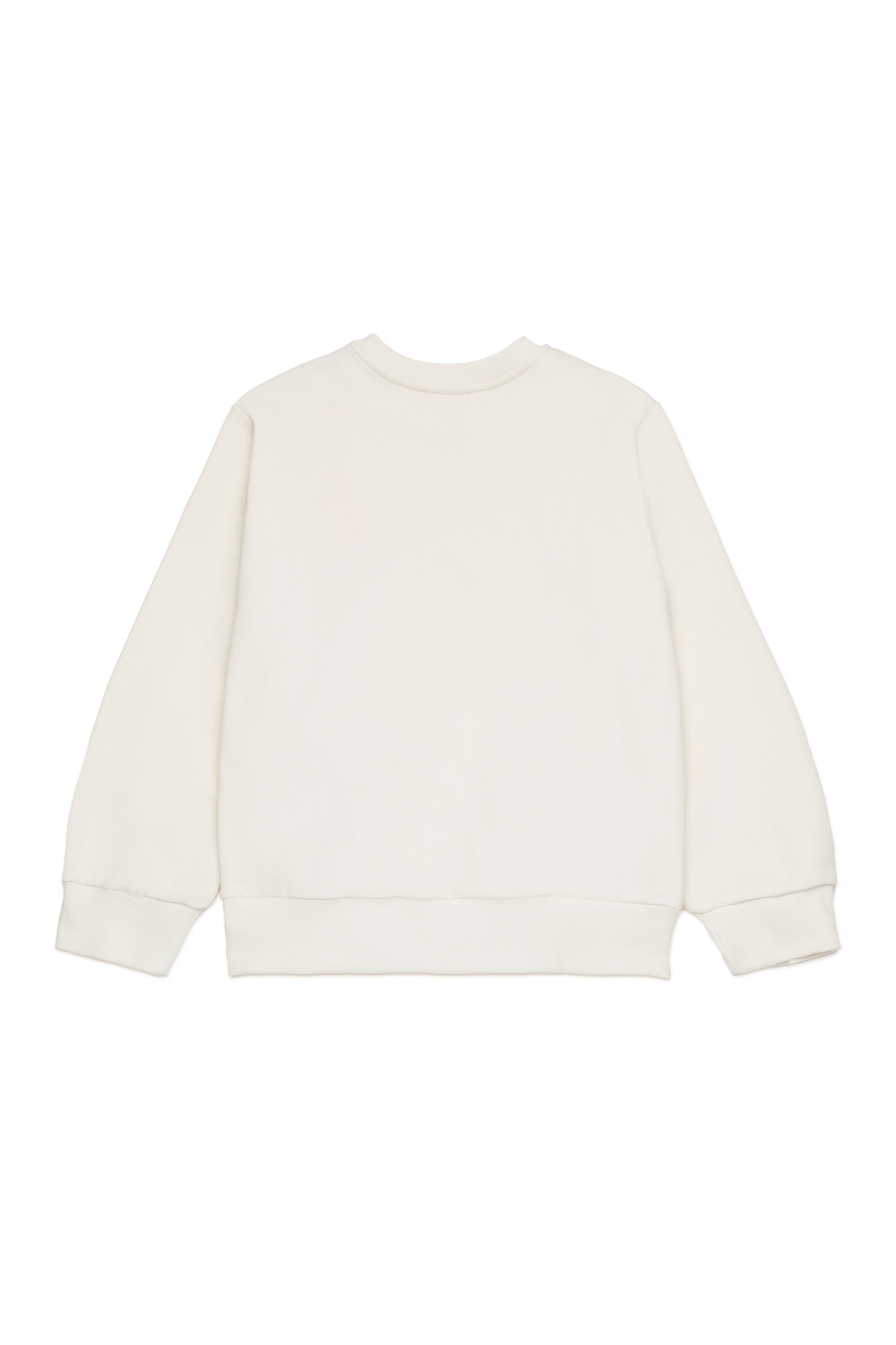 Cotton crew-neck sweatshirt with logo