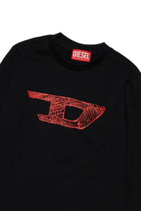 Diesel long-sleeved boy's T-shirt with D logo | BRAVE KID