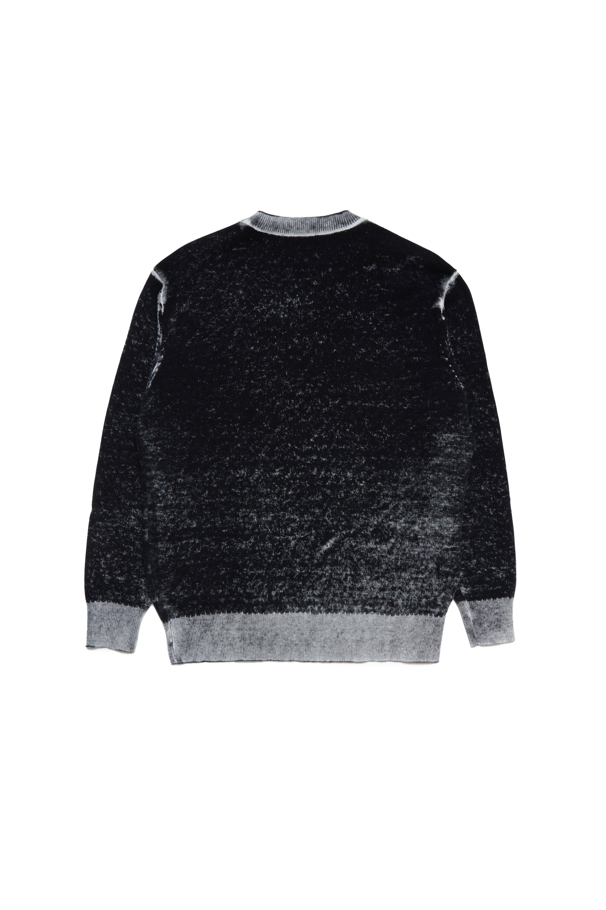 Cotton crew-neck branded pullover