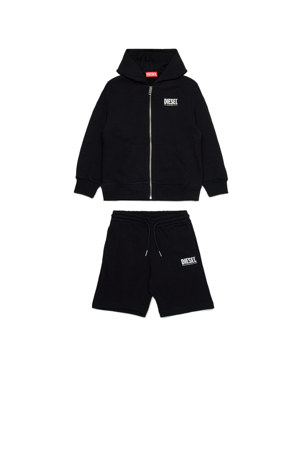 Fleece jumpsuit with shorts