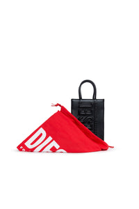Mini shopper bag with giant logo