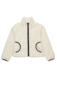 Oval D branded teddy jacket