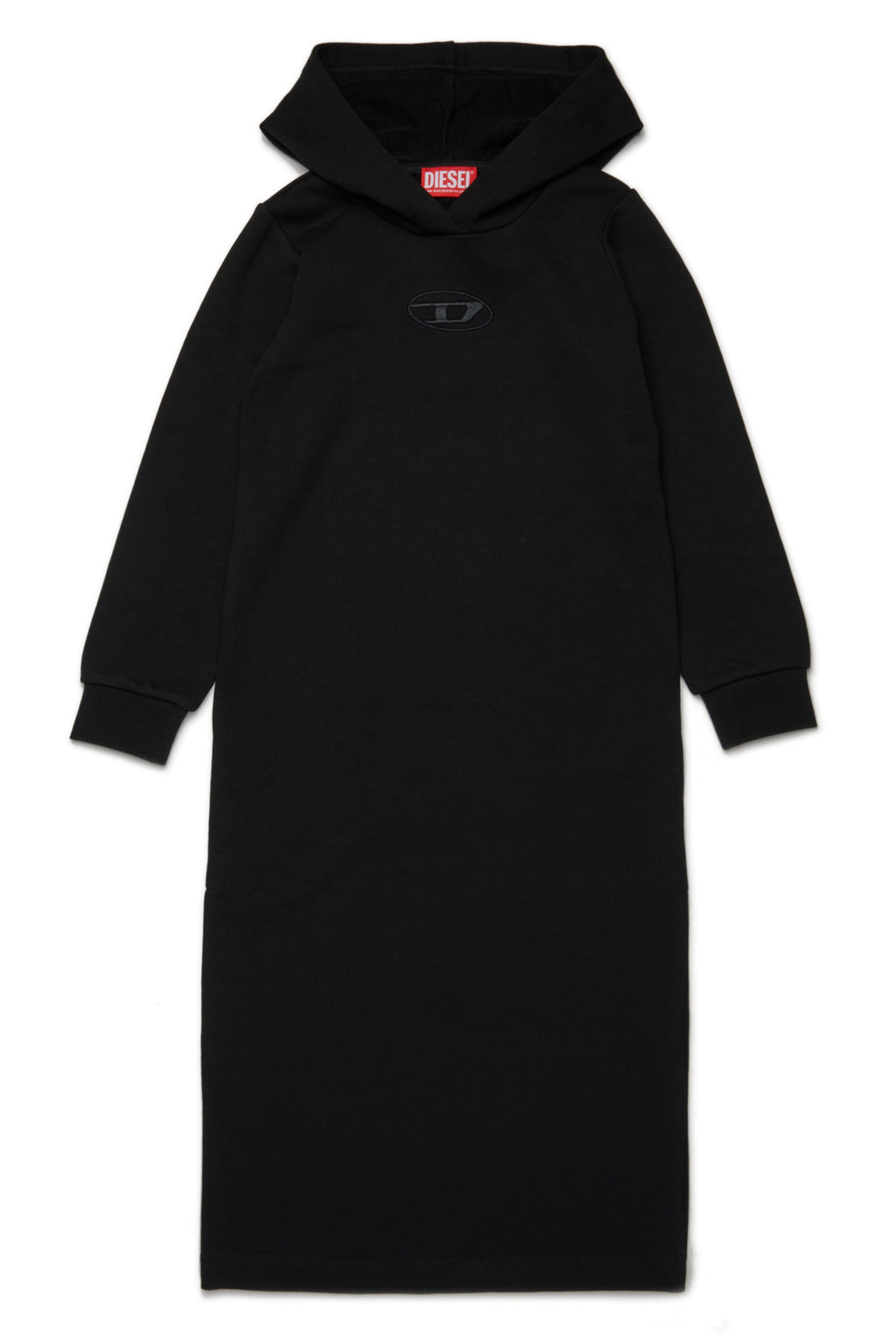 Maxi sweatshirt dress with embroidered oval D logo
