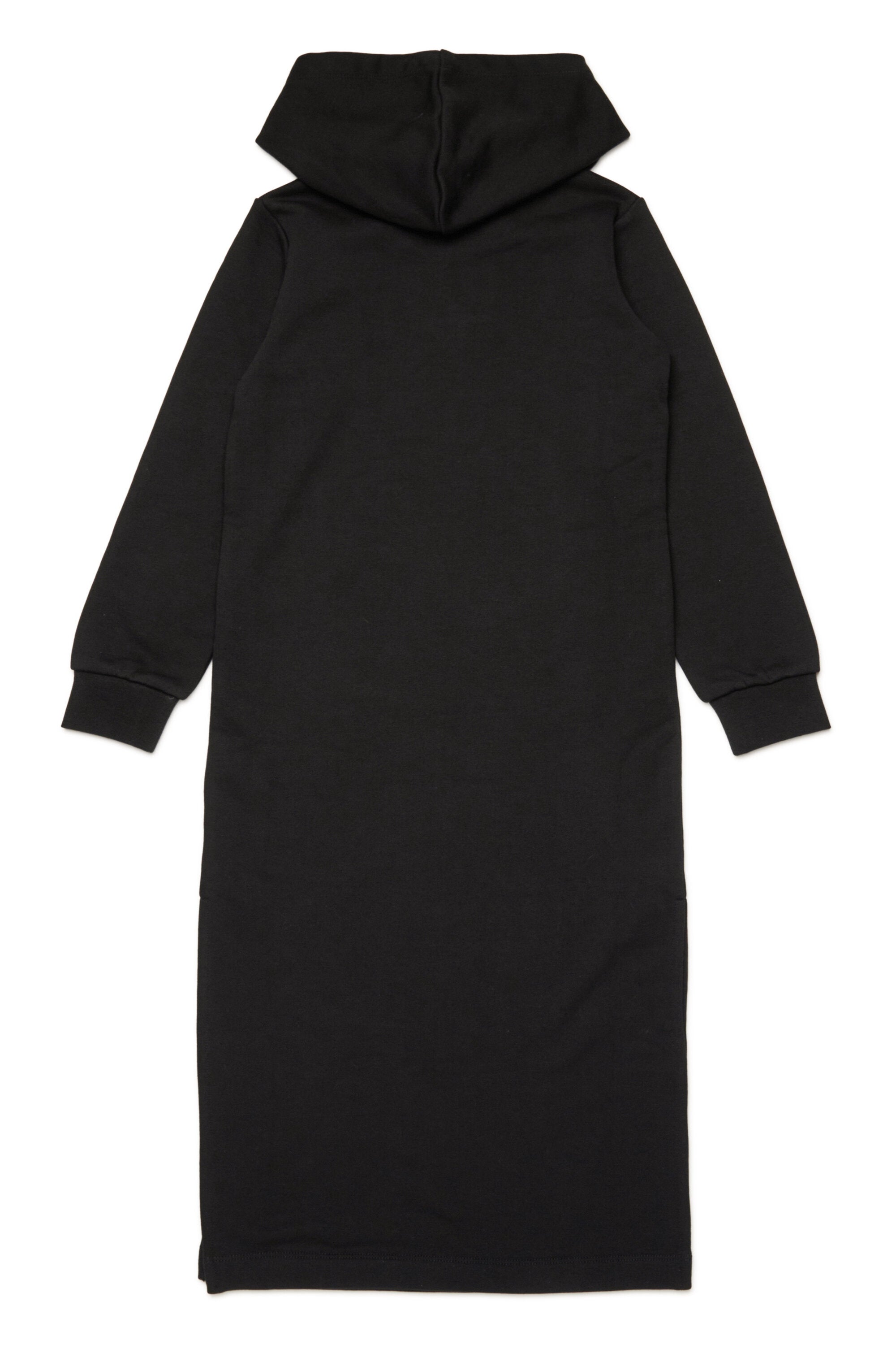 Maxi sweatshirt dress with embroidered oval D logo