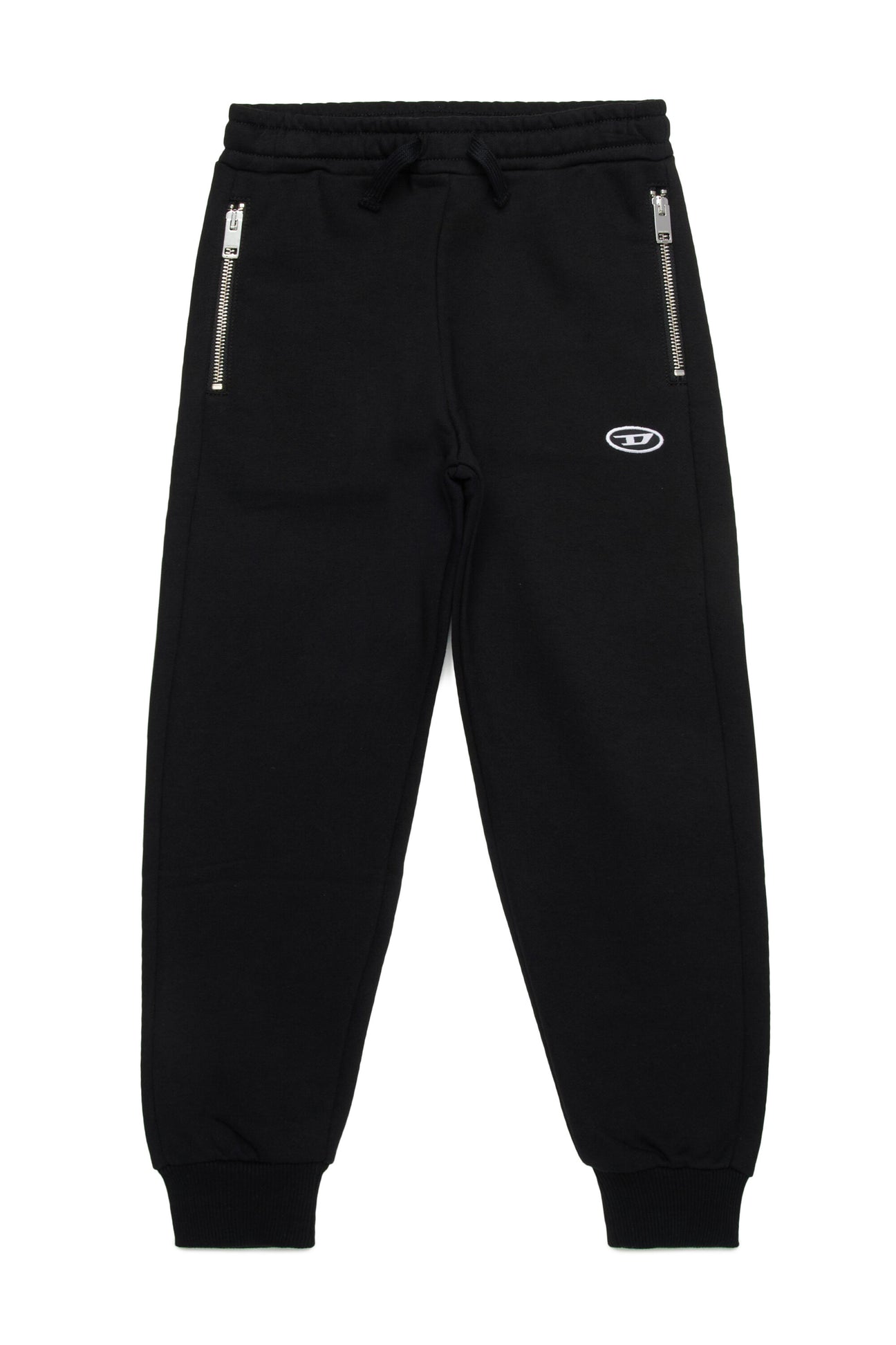 Fleece jogger trousers with zip 