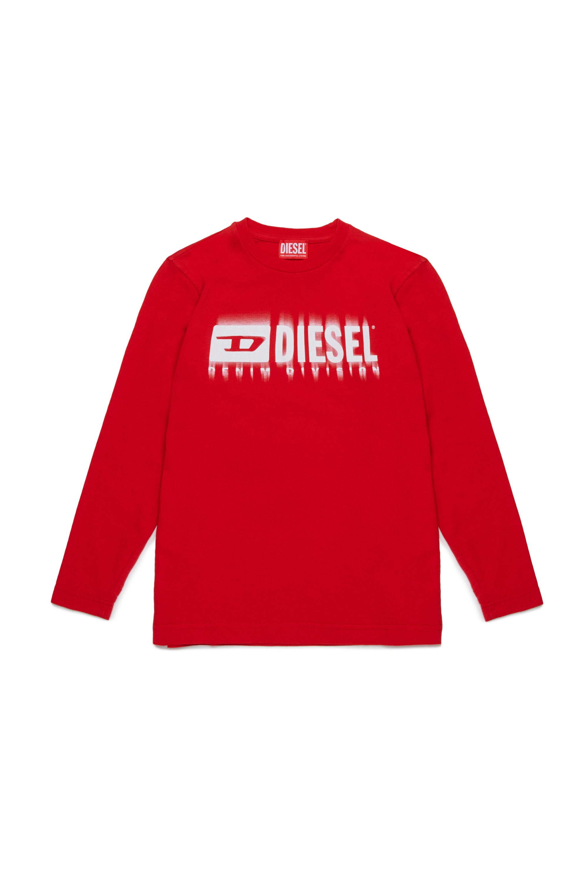 Degradé branded long-sleeved T-shirt