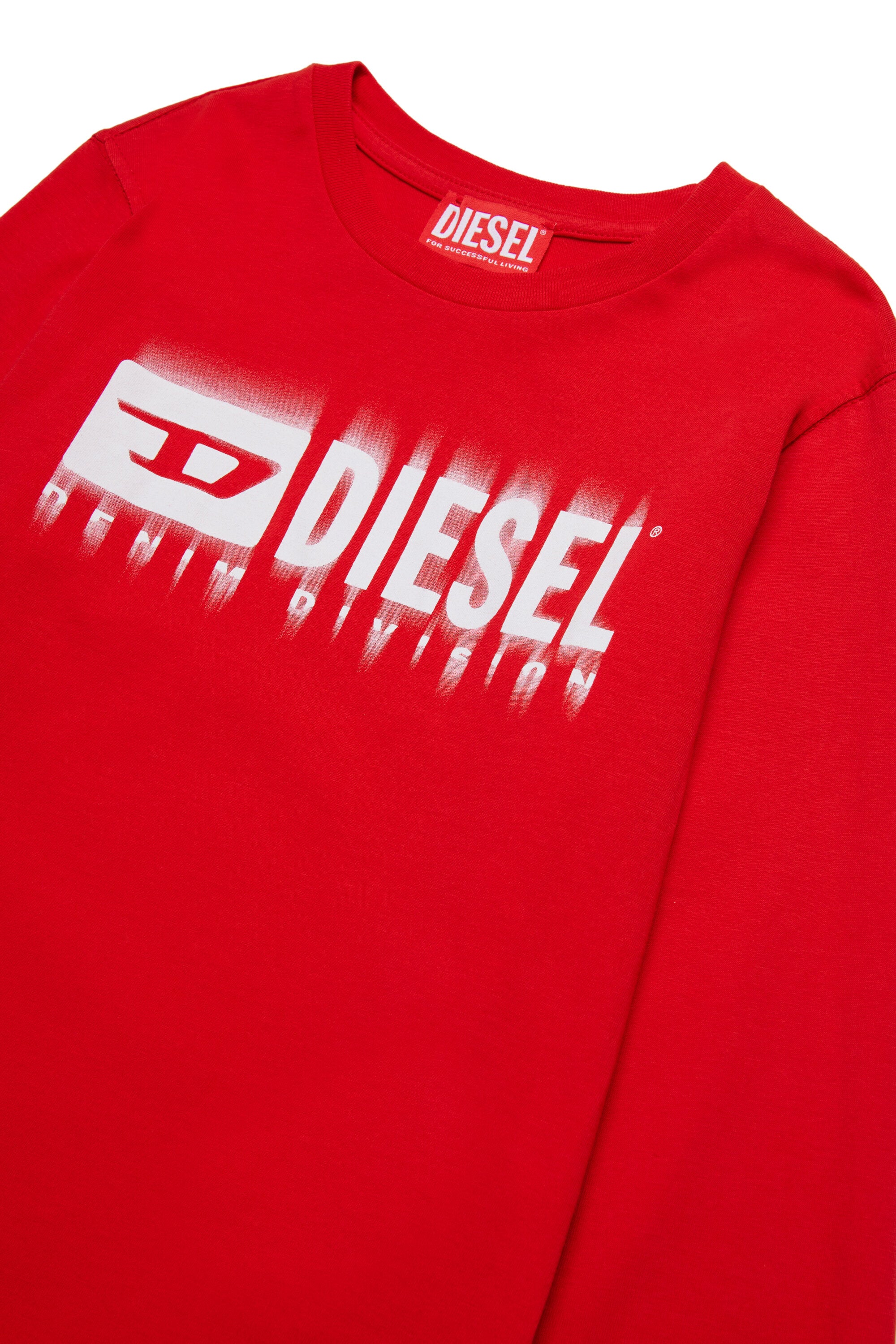 Degradé branded long-sleeved T-shirt