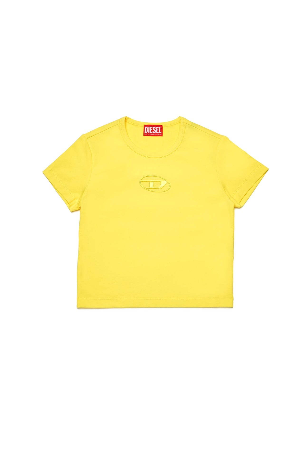 T-shirt with embroidered oval D logo 