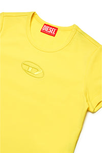 T-shirt with embroidered oval D logo