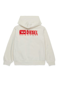 Hooded sweatshirt with degradé logo