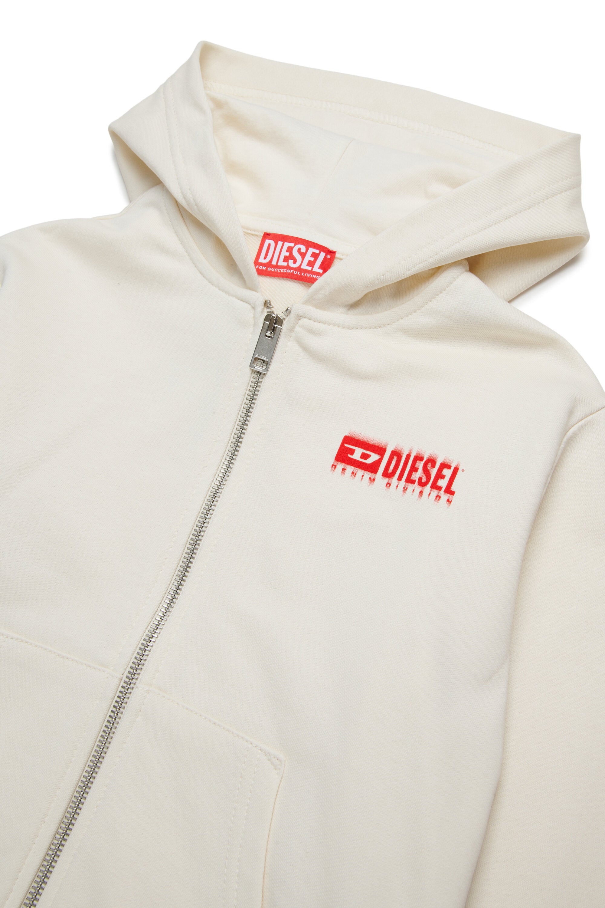 Hooded sweatshirt with degradé logo