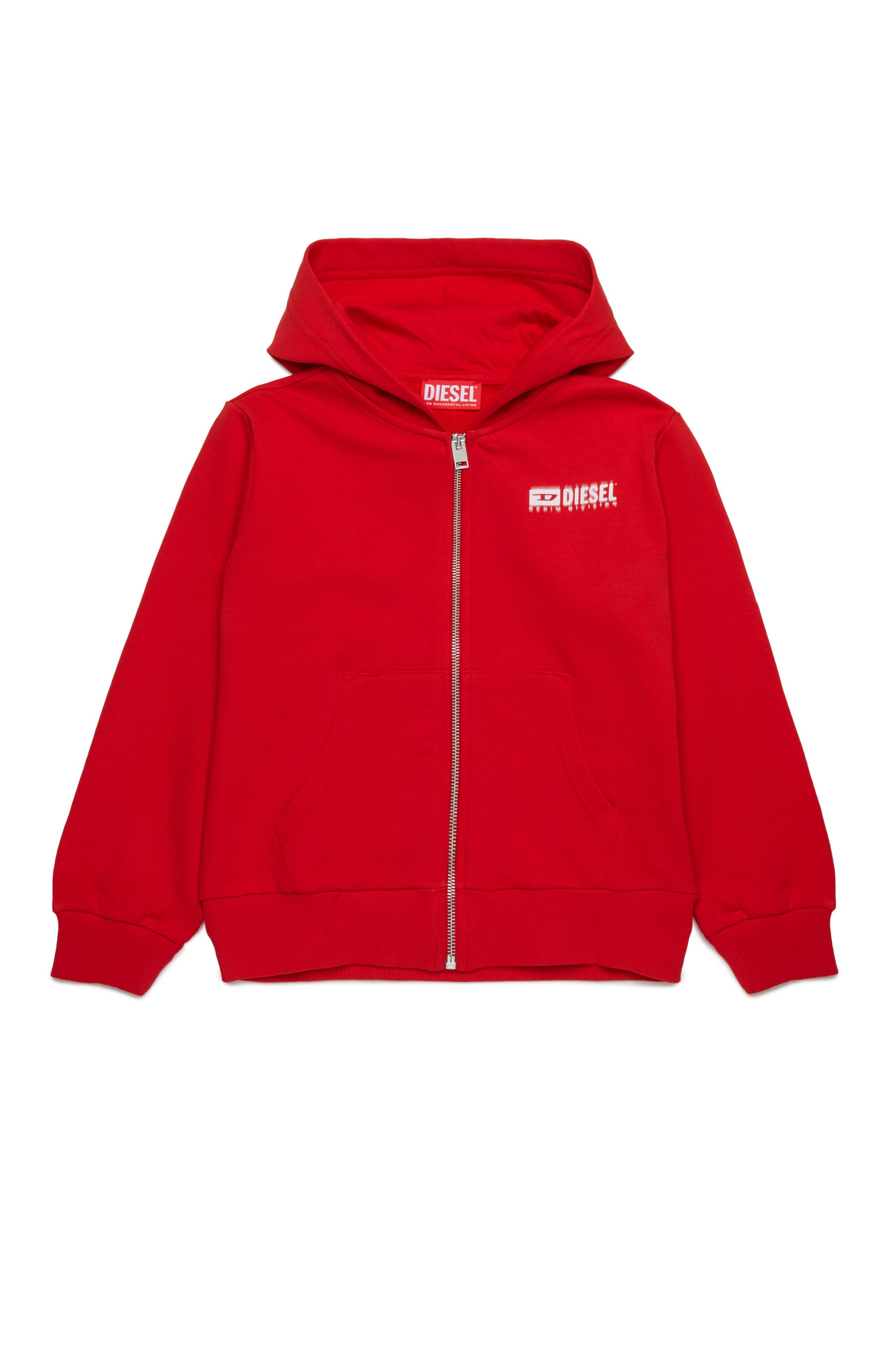 Hooded sweatshirt with degradé logo