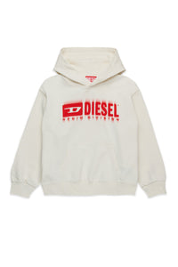 Hooded sweatshirt with degradé logo