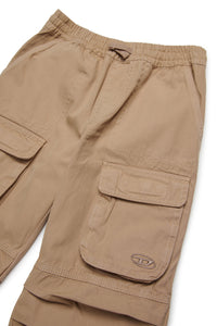 Oval D branded gabardine cargo trousers