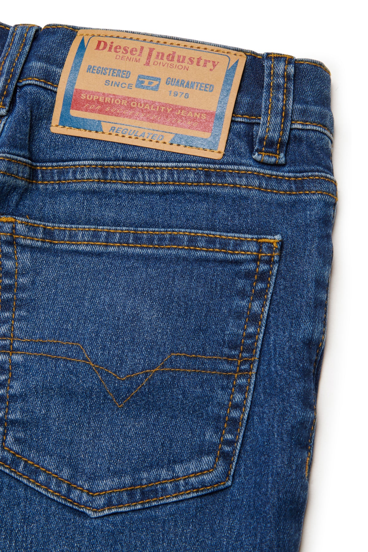 Slim fit medium blue jeans