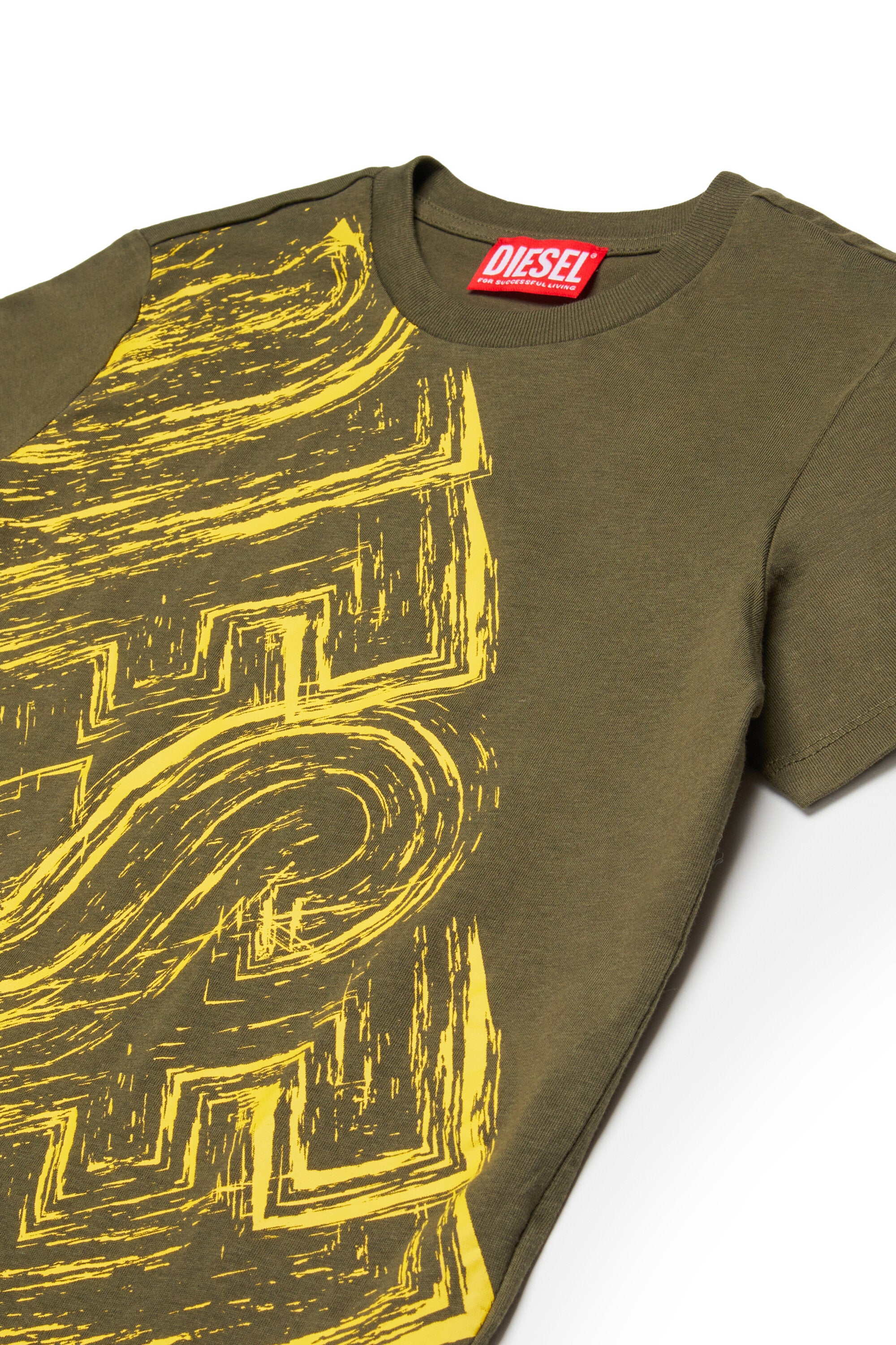 Jersey T-shirt with faded logo