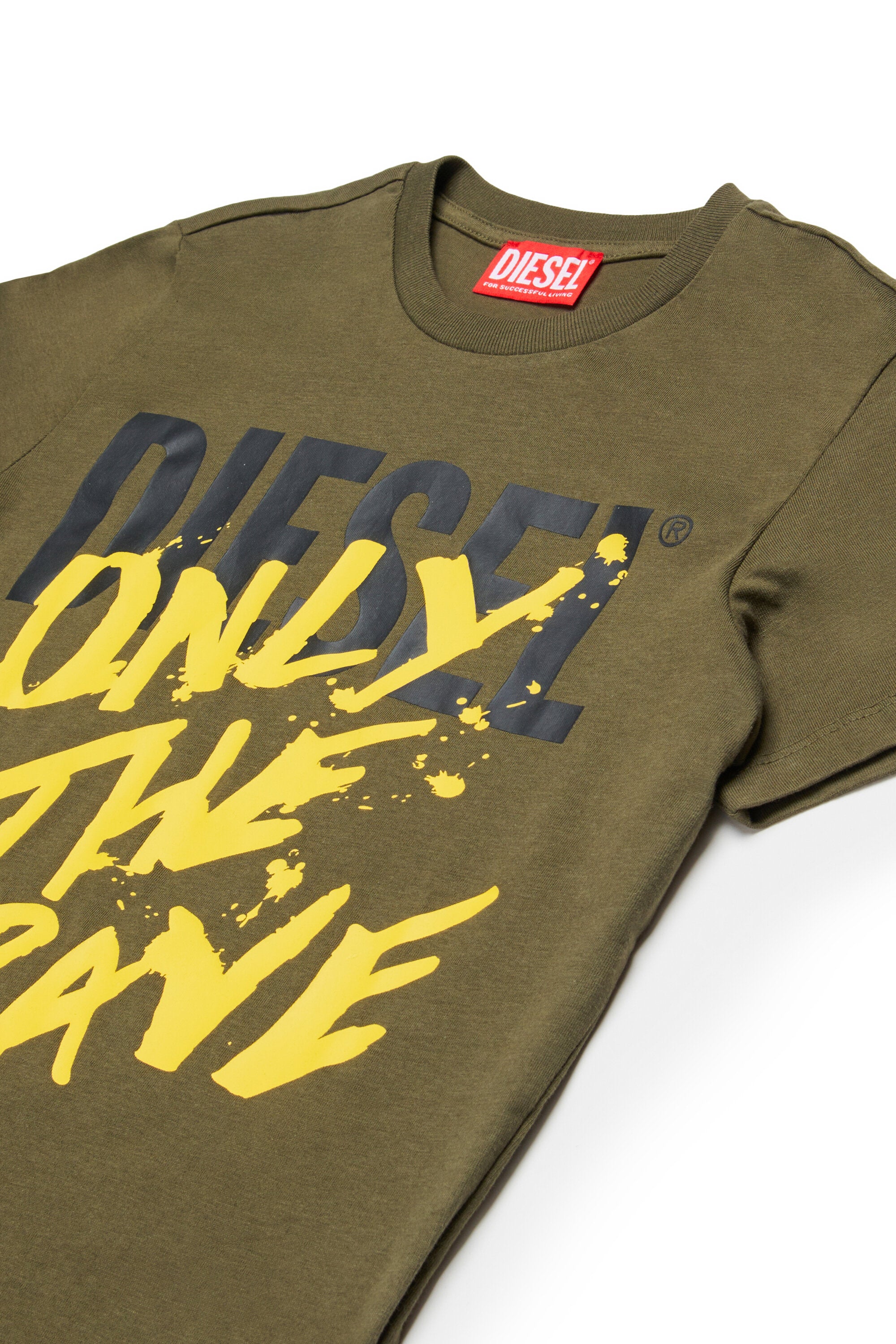 Jersey T-shirt with Diesel Only the Brave logo