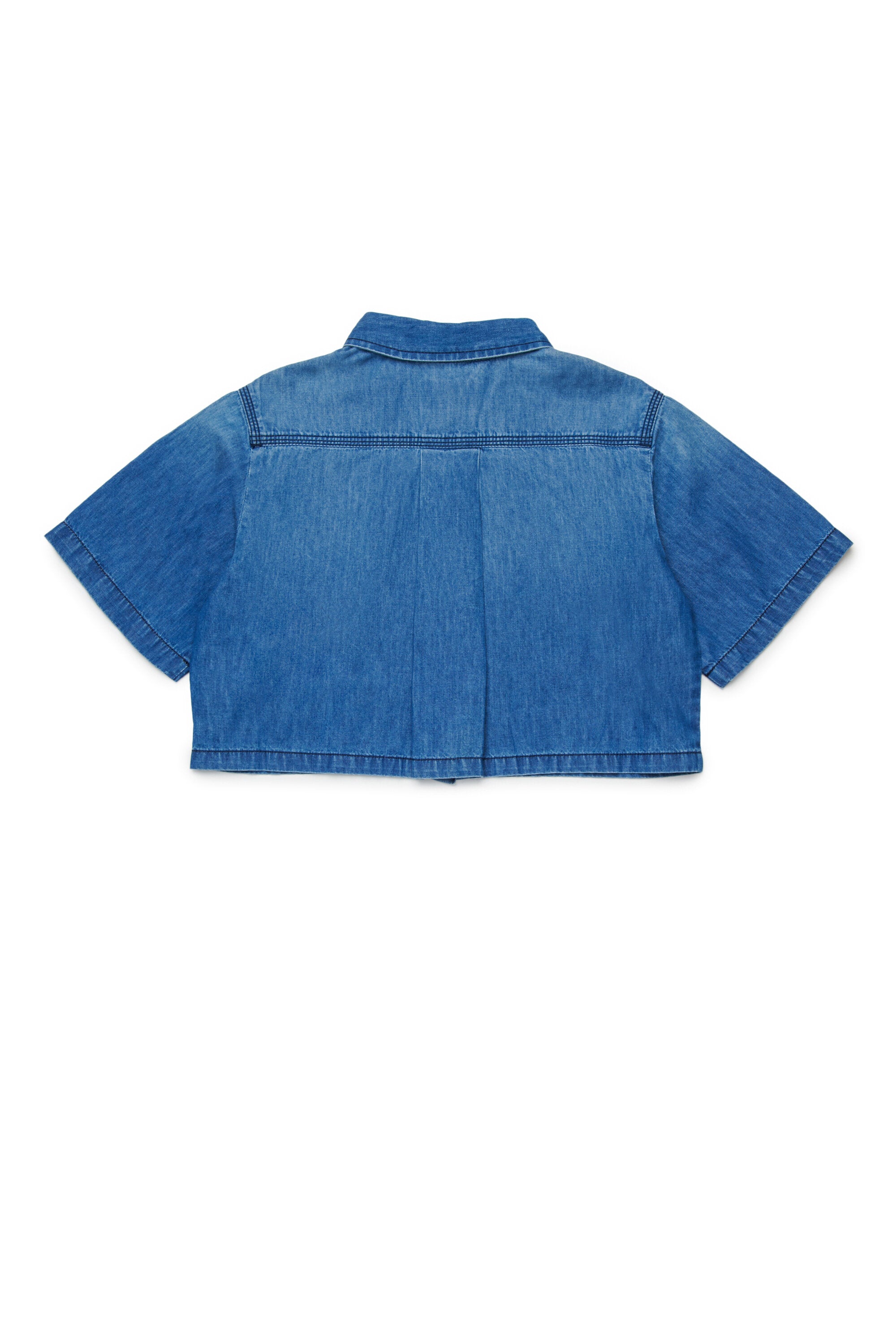 半袖デニムシャツ
