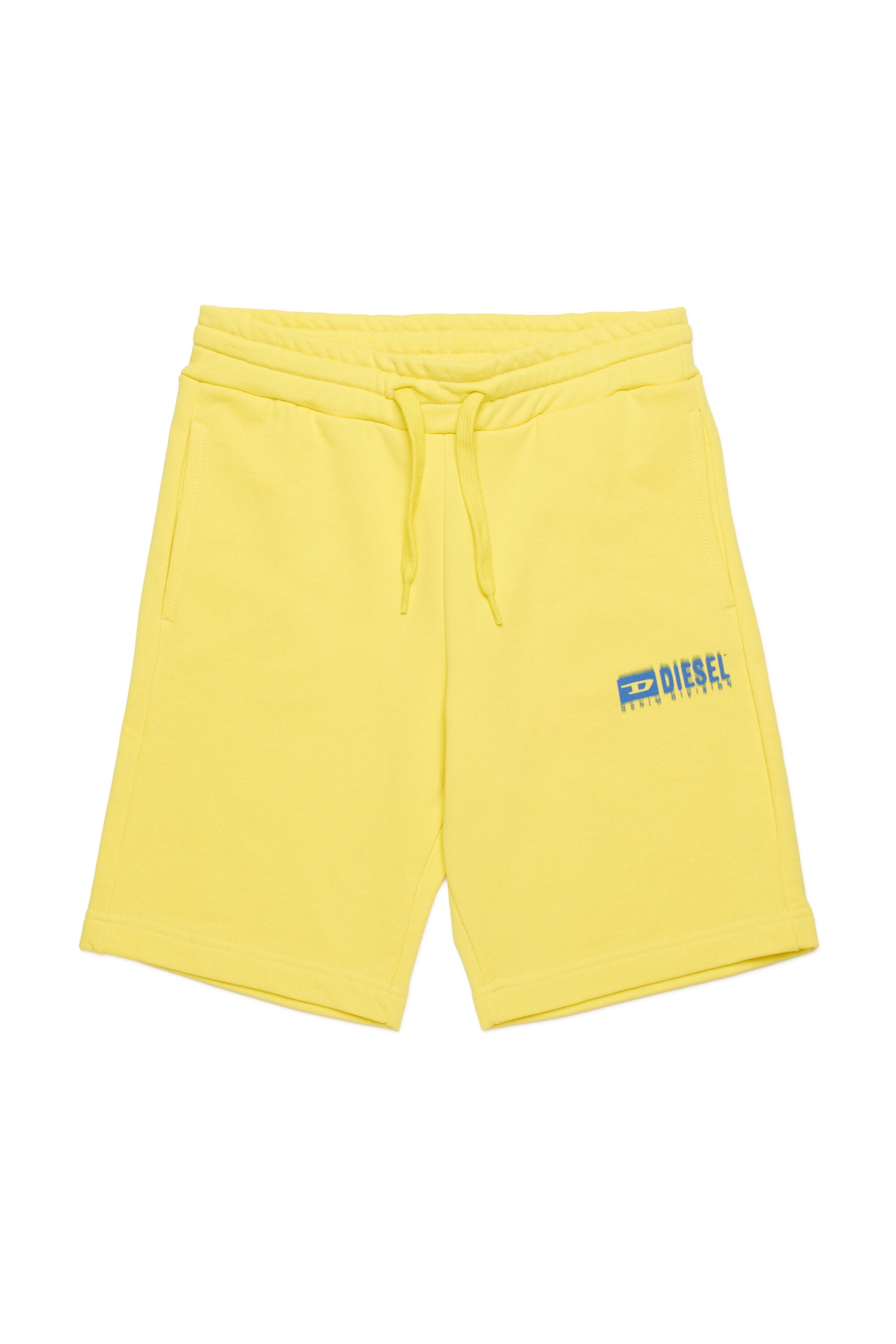 Fleece shorts with logo