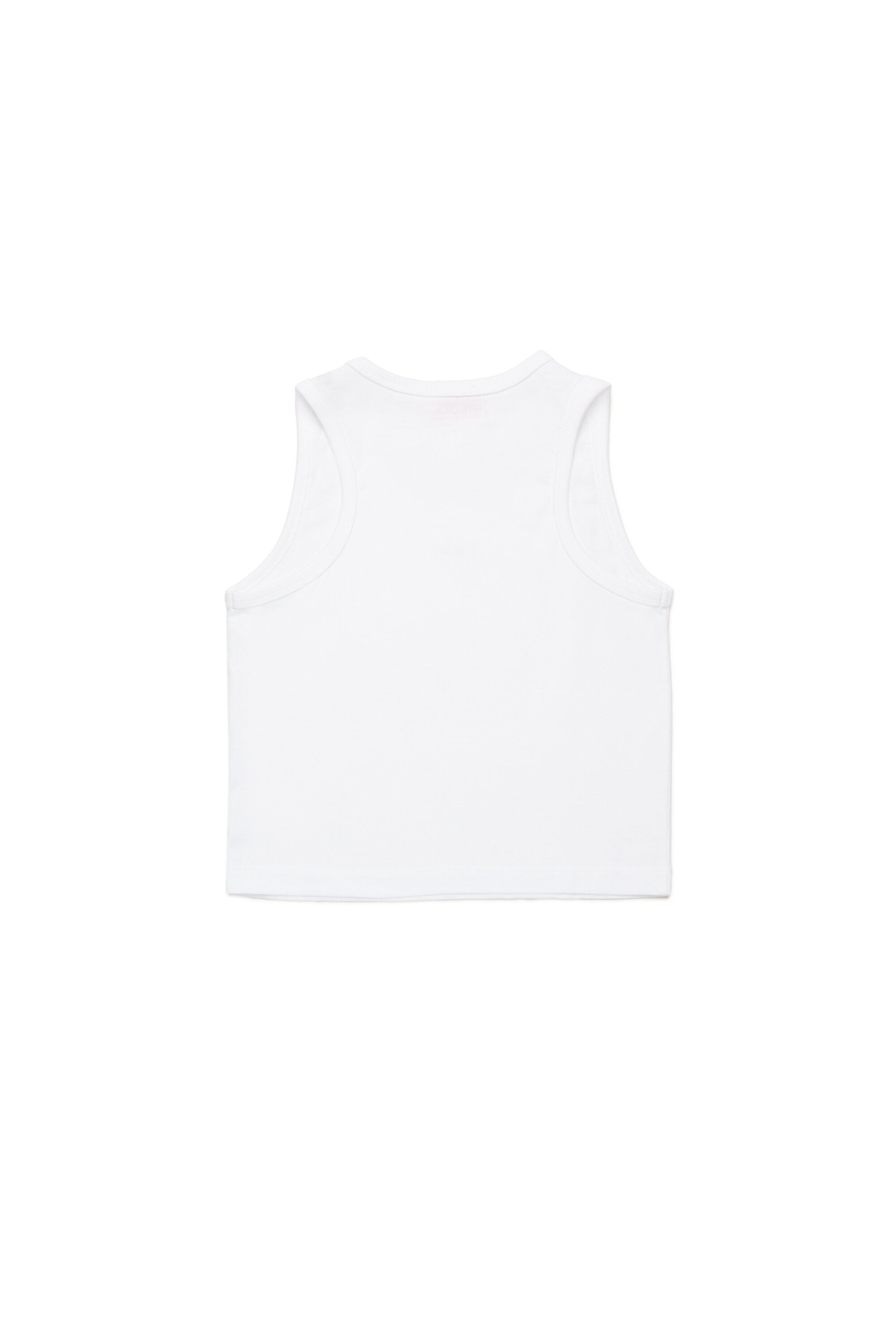 パッチ付きノースリーブトップ