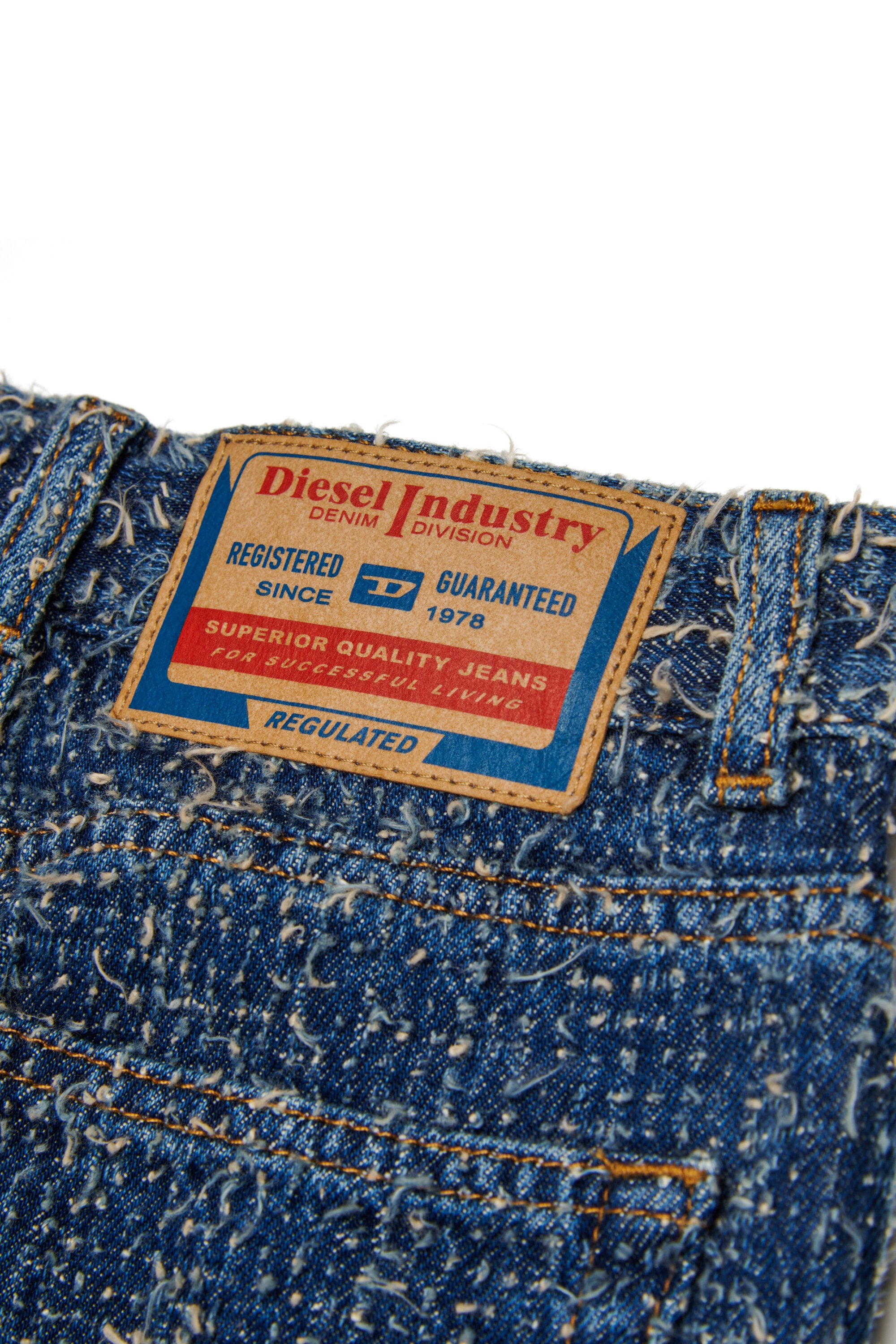 ブークレ生地のリラックスジーンズ - D-Argjx