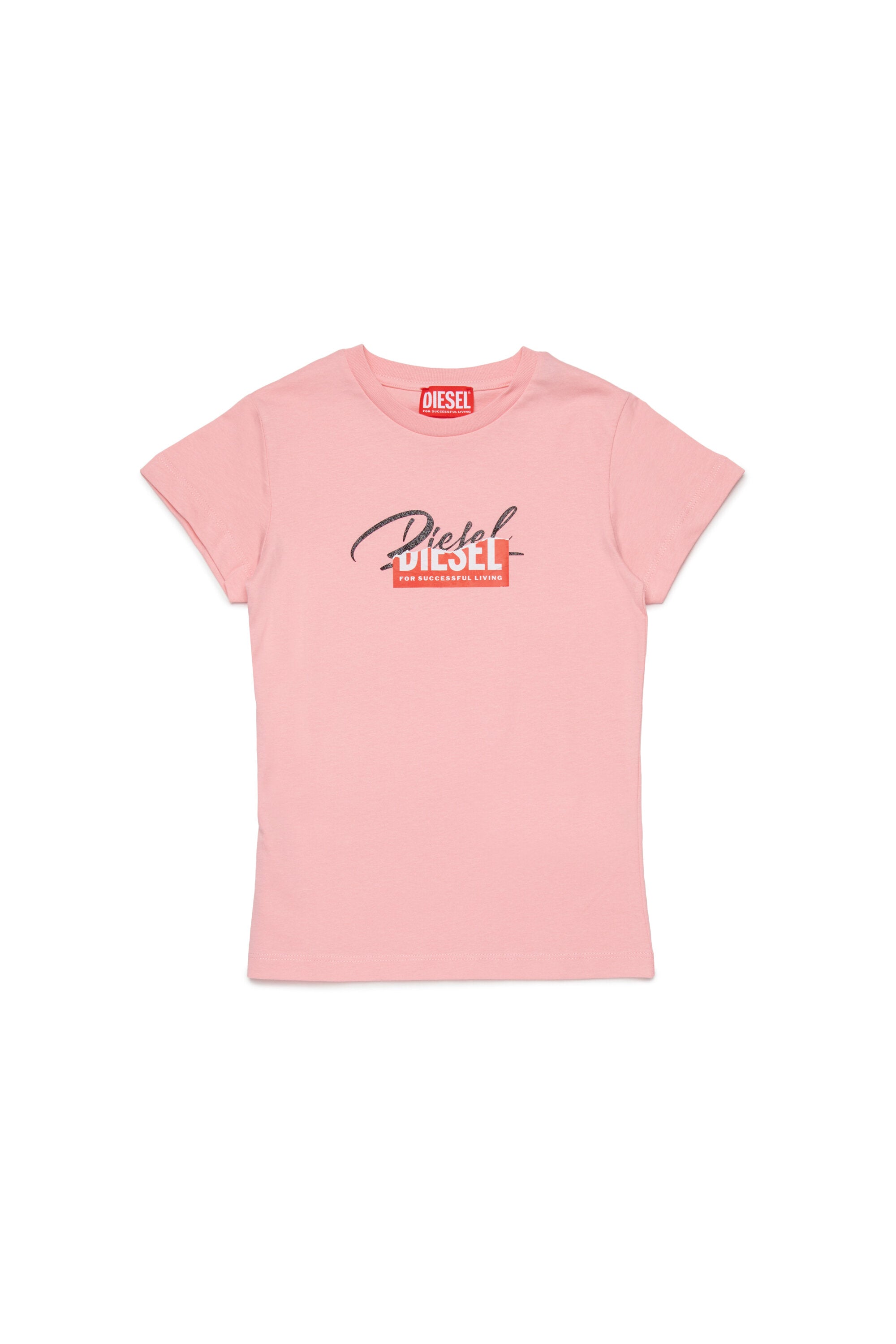 ロゴがプリントされたジャージーTシャツ