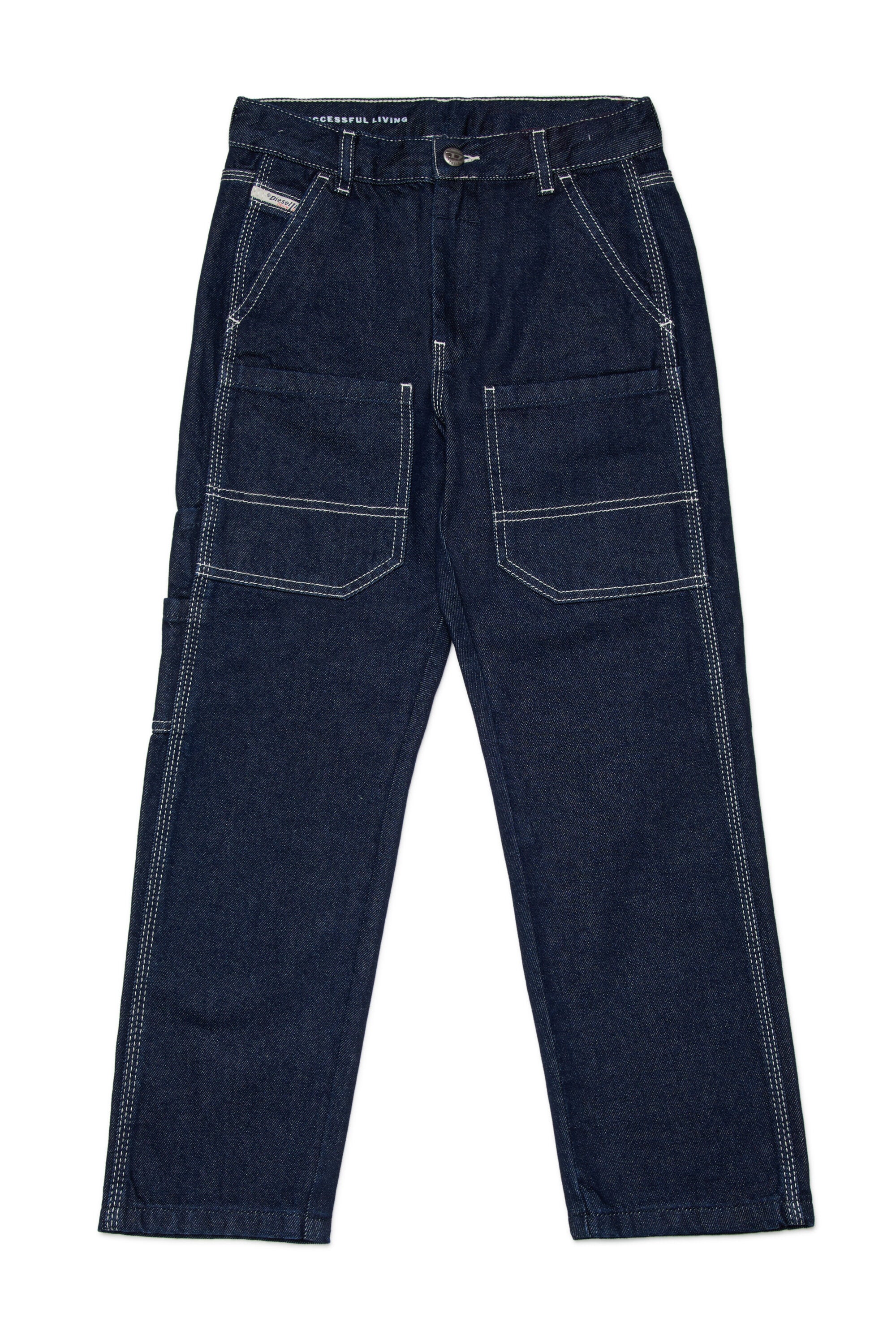 Dark blue regular fit jeans - D-Berr