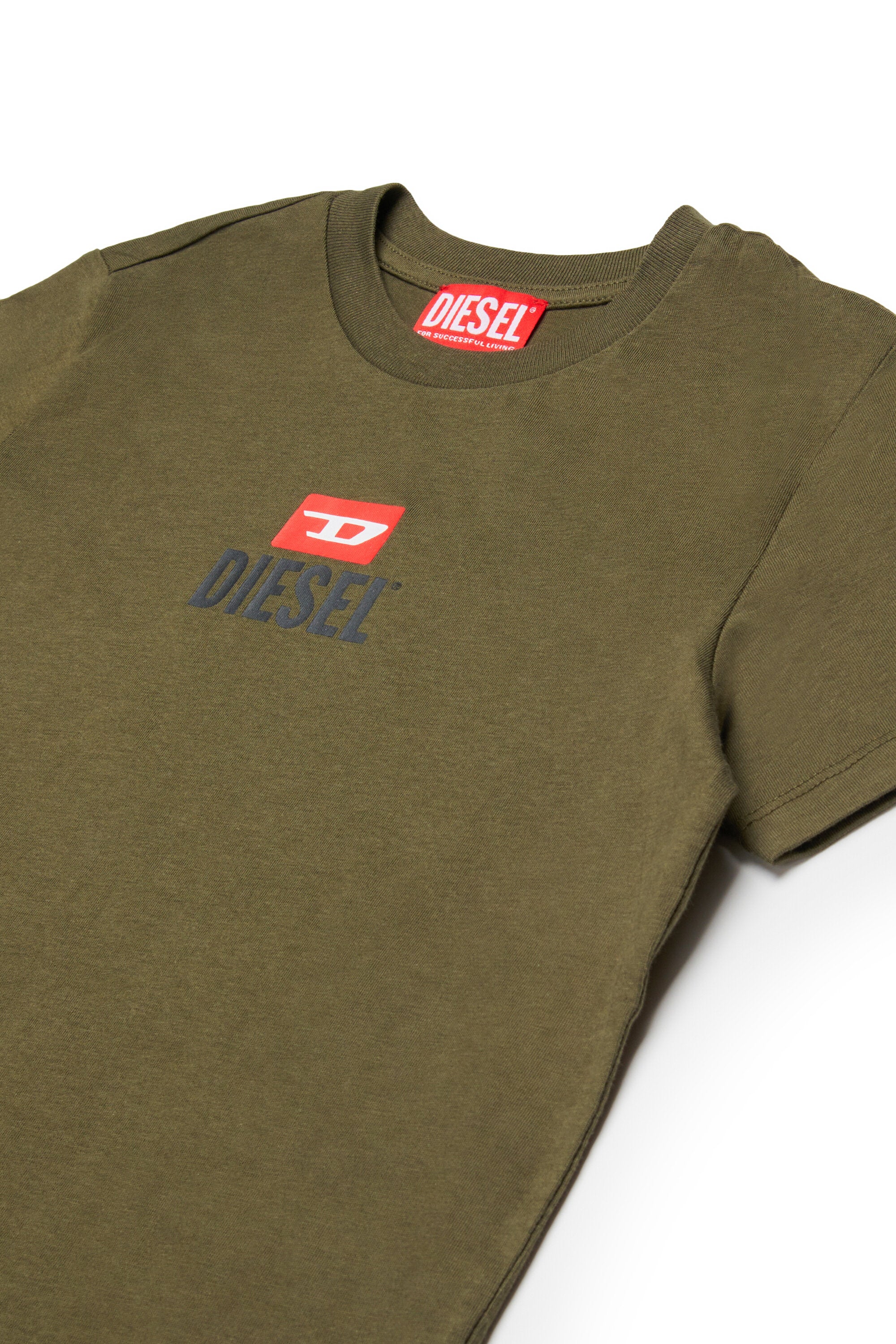 Jersey t-shirt and bermuda shorts set with logo D Diesel