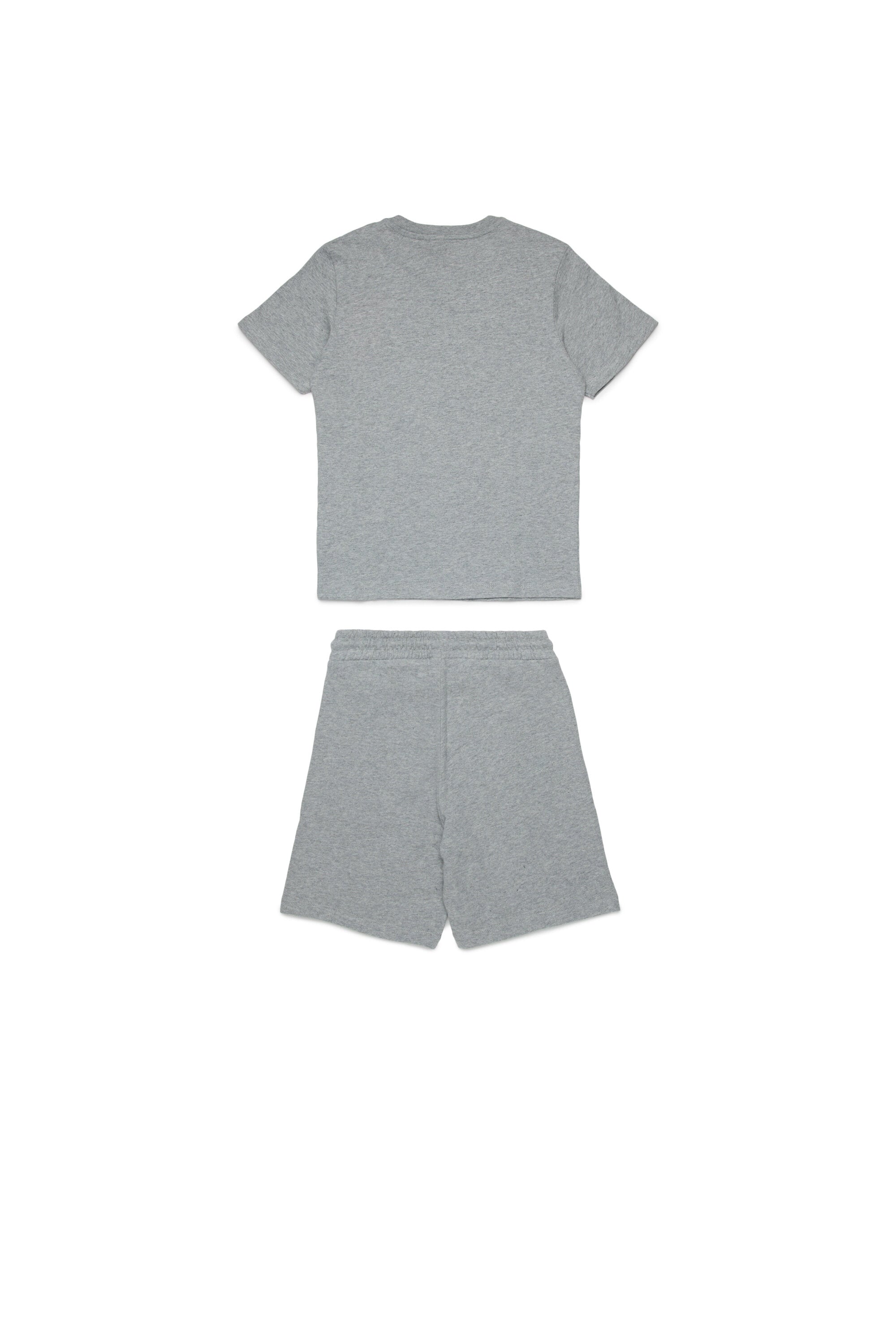 Jersey t-shirt and bermuda shorts set with logo D Diesel