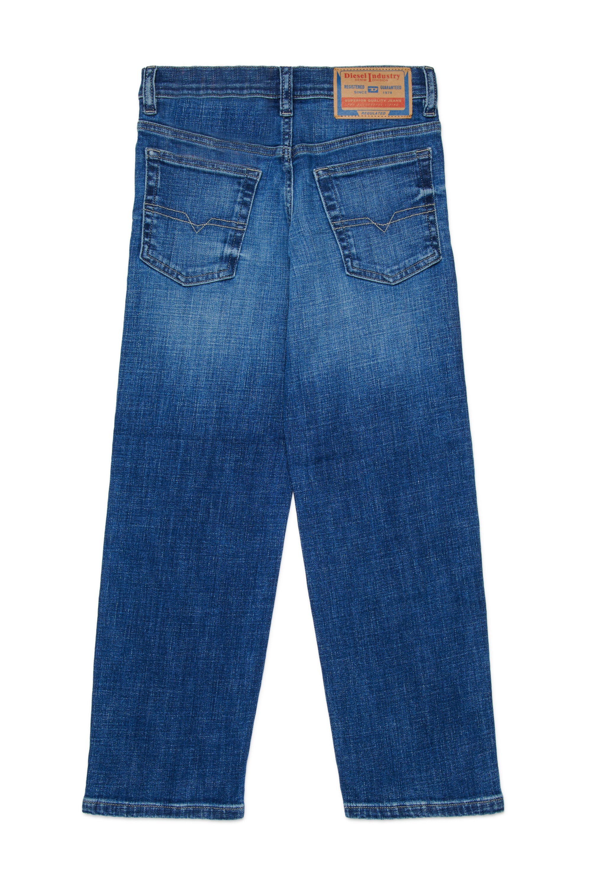 Relaxed fit jeans in medium blue wash - D-Maki