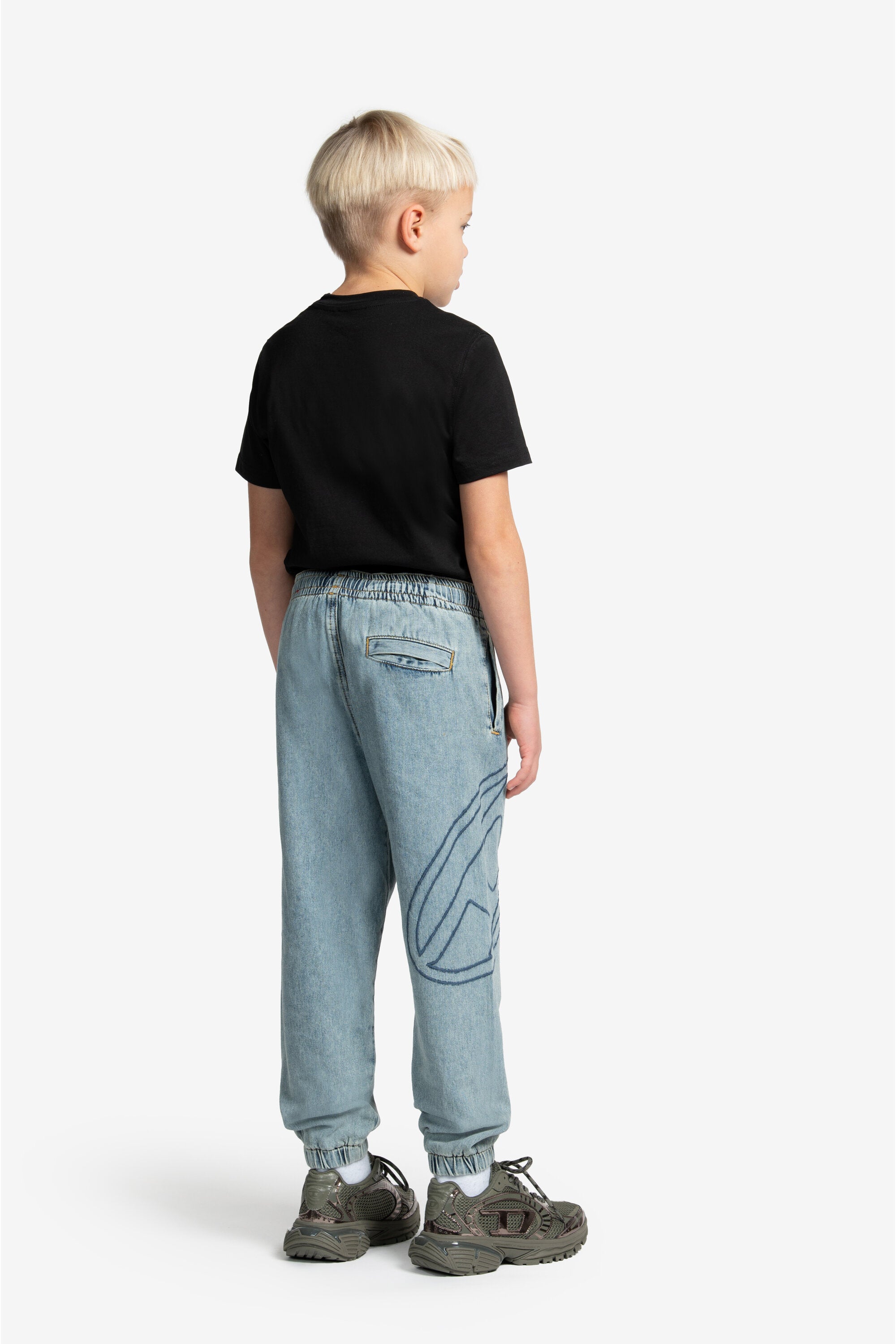 マーブル模様のスリムジーンズ - Plabby